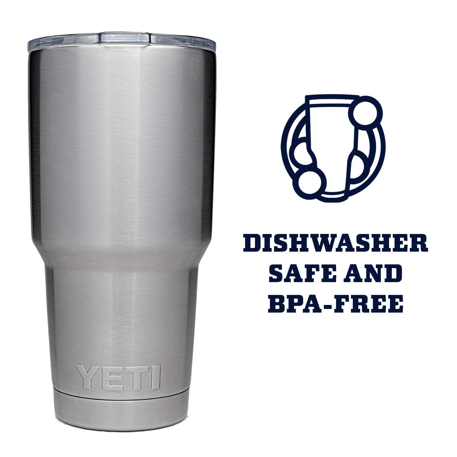 Yeti Rambler 30 Oz Stainless Steel Vacuum Insulated Tumbler W/Magslider Lid, Stainless