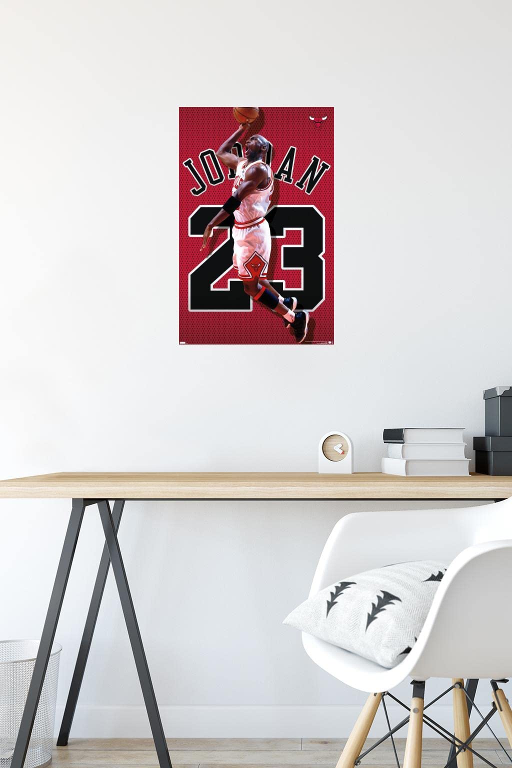 Trends International Michael Jordan - Jersey Wall Poster, 14.725'' X 22.375'', Premium Unframed Version