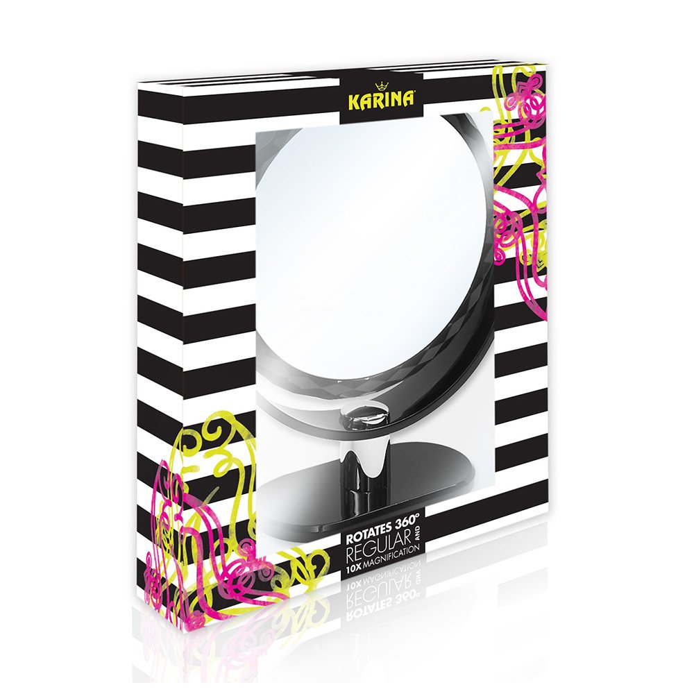 Karina,Tabletop Mount 10X/1X Magnification 360 Degree Mirror