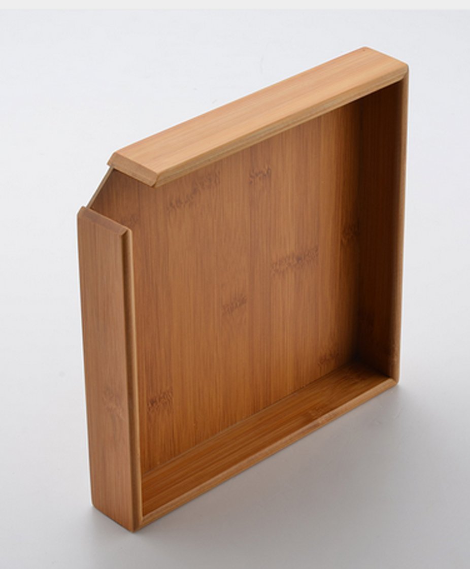 Puer Tea Box Pallet - Pu-Erh Cake Essential Tool Pu'Er Tea Cake Brick Breaking Tray Bamboo Case - Eco-Friendly Tea Set Square Pu