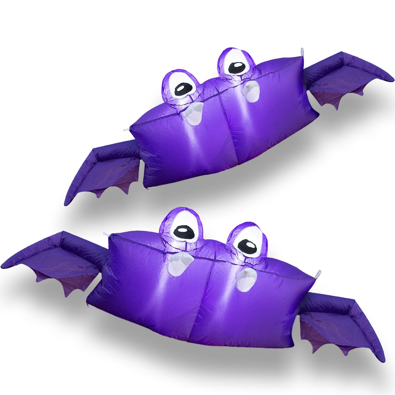 Halloween Inflatable Trunk or Treat Car Decorations Kit Bat with Built-in Lights 6 FT 2-Pack Blow Up Vehicle Decoration for Spoo