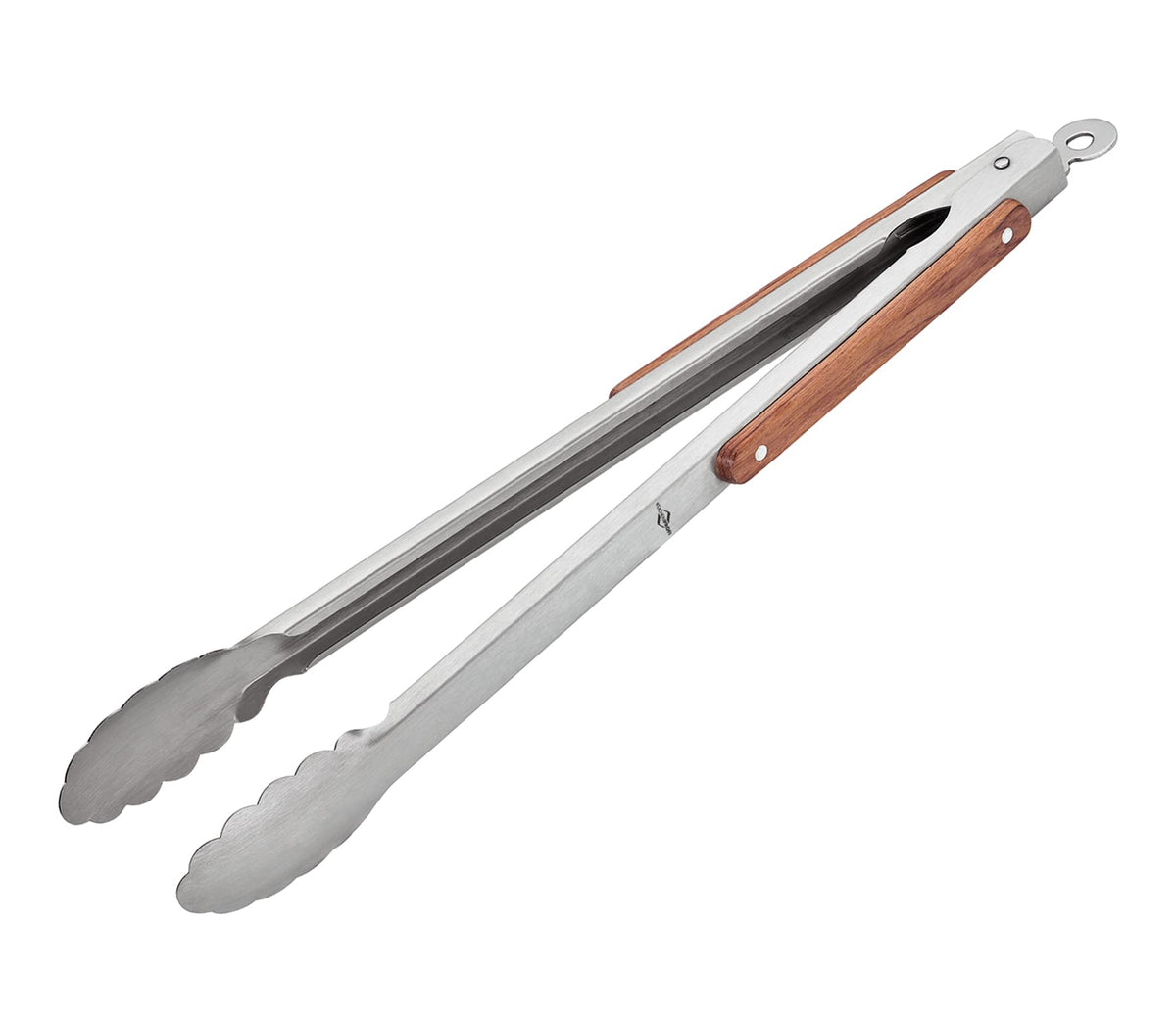 Kchenprofi Texas Heavy-Duty Stainless Steel/Rosewood Bbq Grilling Tongs, 19'' - Outdoor Grill Long Handle Tongs - Long Grilling