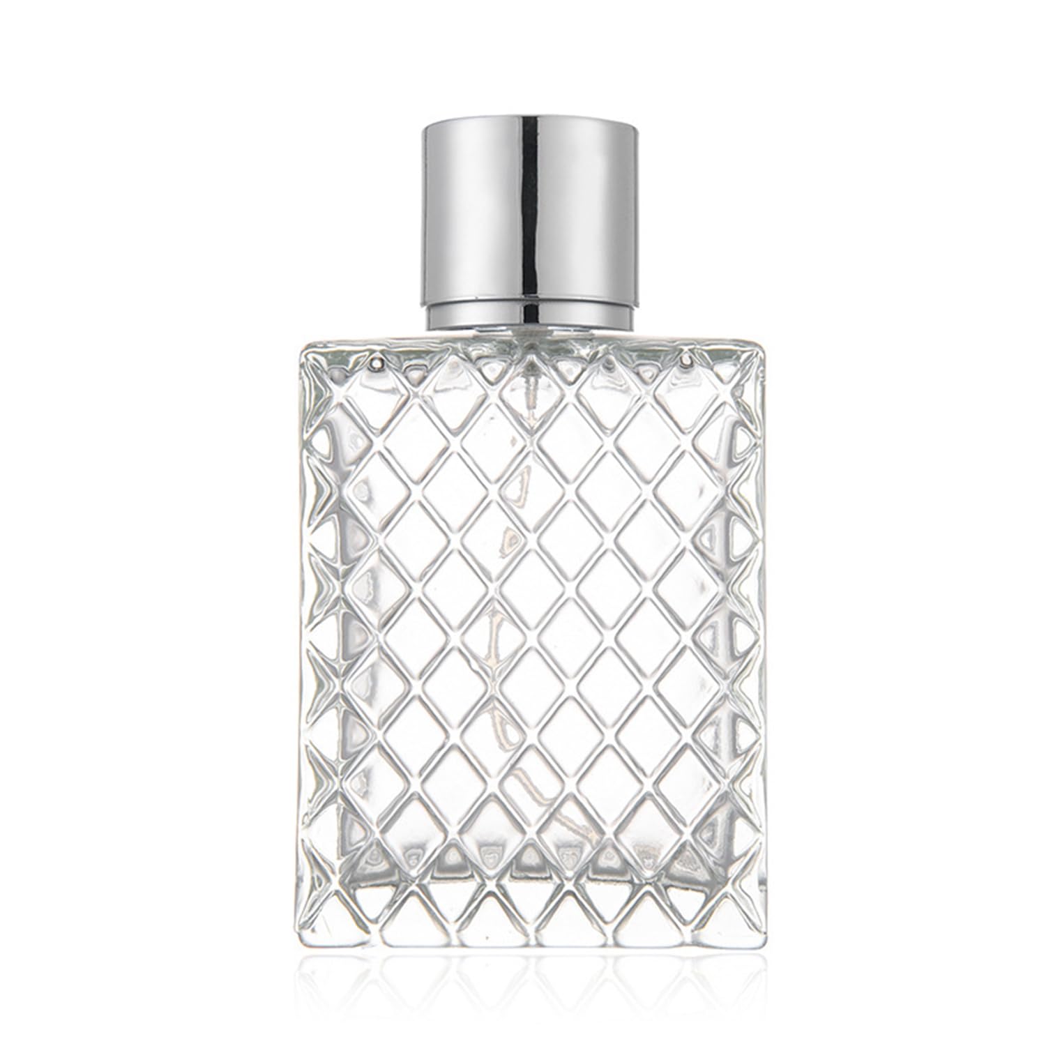 Jxcmeng 2Pcs 100Ml 3.4 Oz Refillable Spray Perfume Bottles Large Cosmetic Fine Mist Atomizer Empty Portable Clear Glass Essentia