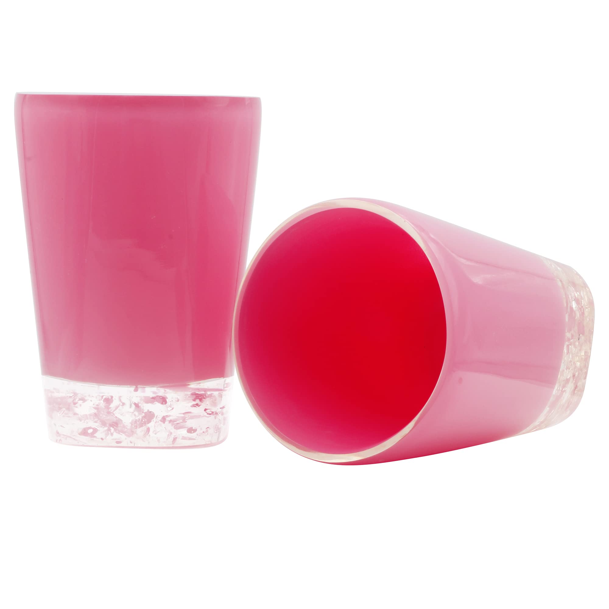 Luant Resin Soap Dish, Soap Dispenser, Toothbrush Holder & Tumbler Bathroom Accessory 5 Piece Set (Pink)
