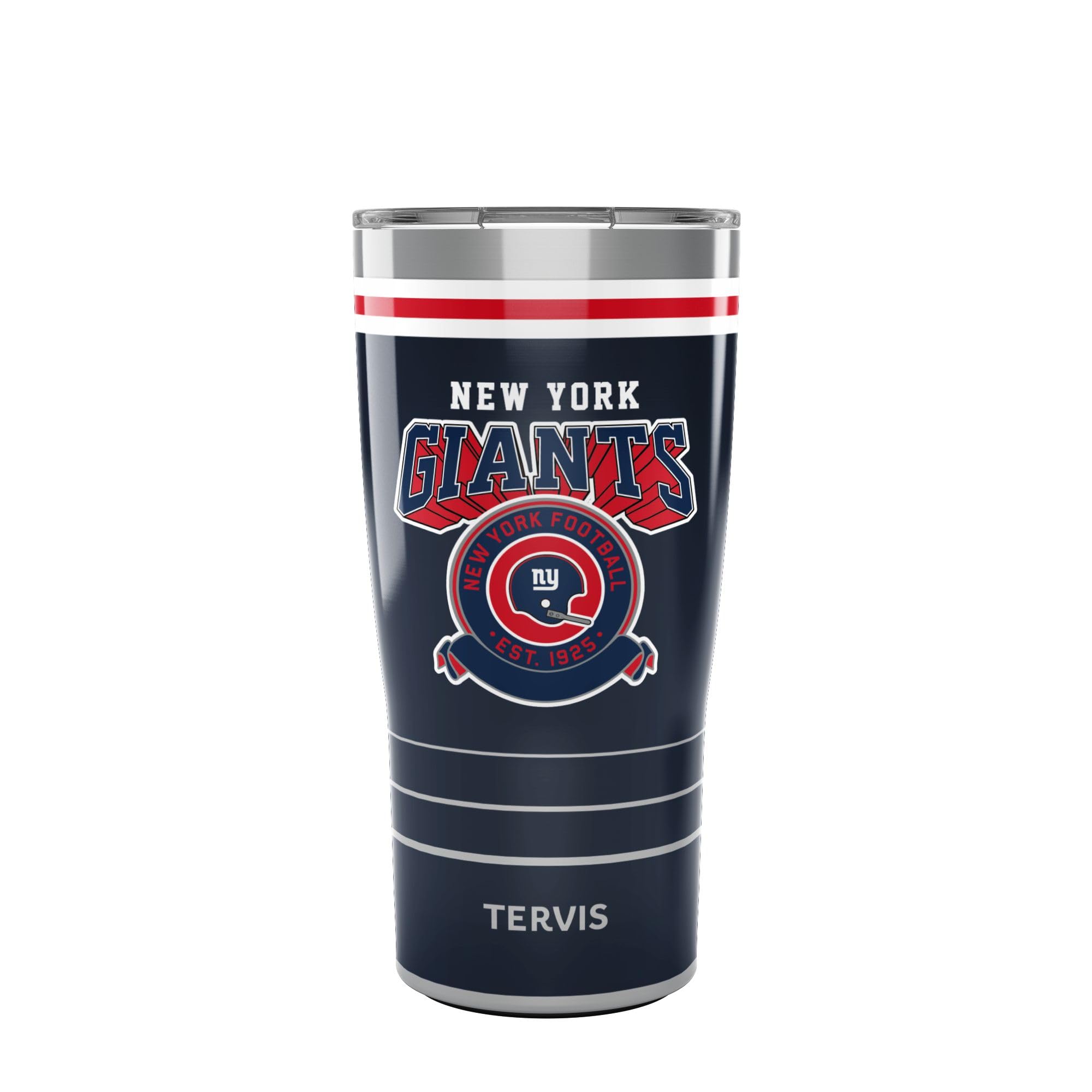 Tervis Traveler NFL New York Giants - Vintage Triple Walled Insulated Tumbler Travel Cup Keeps Drinks Cold & Hot, 20oz, Stainles