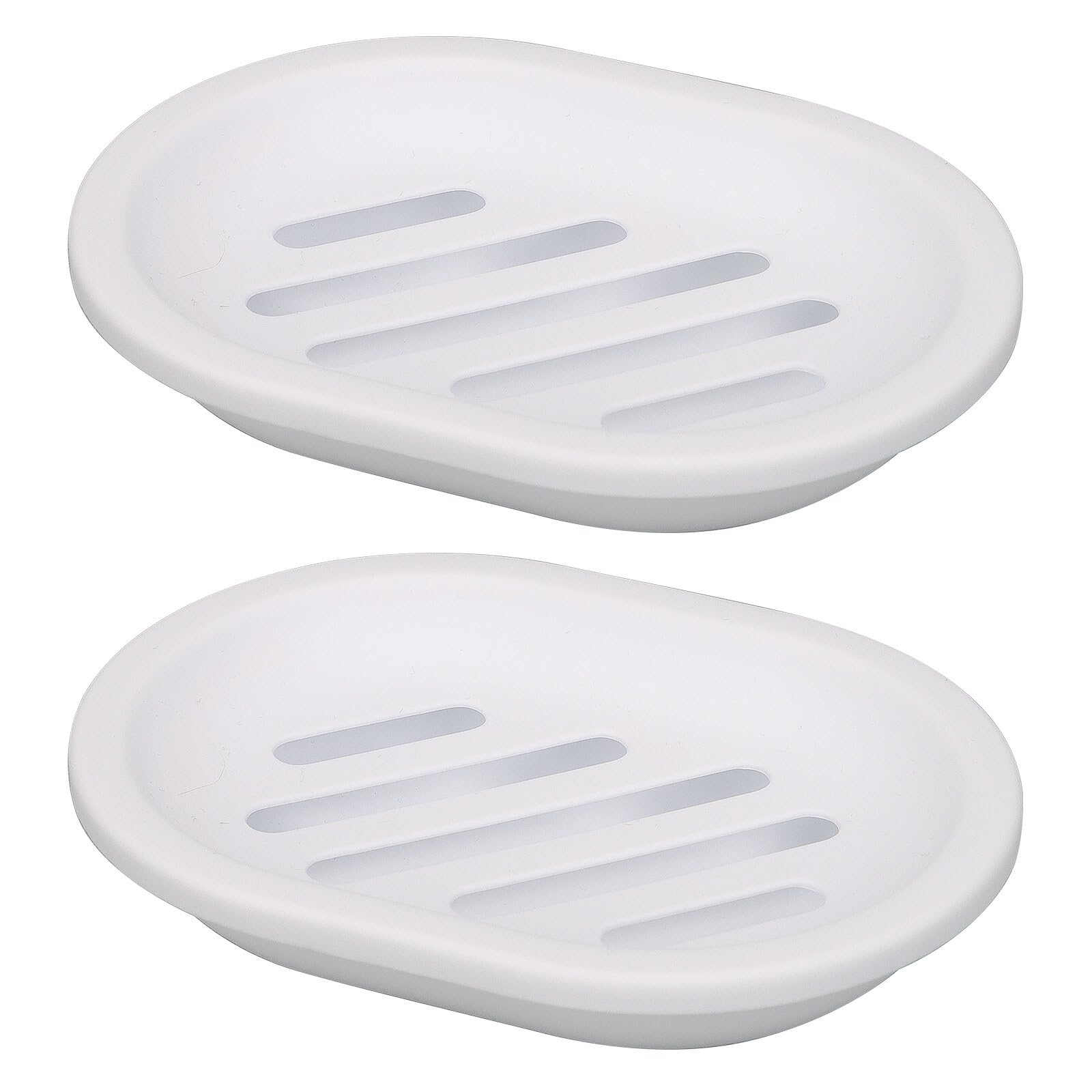 Topsky Soap Dish For Shower, 2Pcs Soap Dishes Soap Savers For Bar Soap, Soap Bar Holder Shower With Drip Tray, Plastic Soap Hold