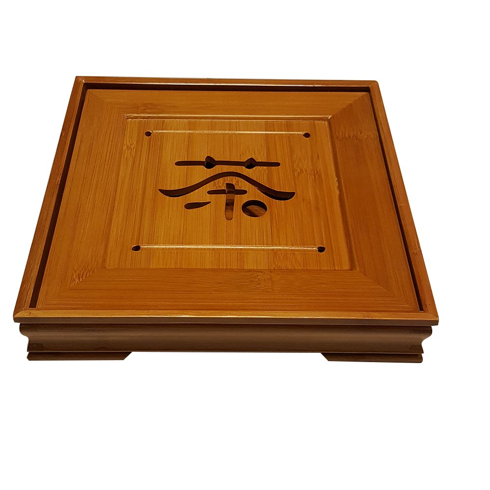 Bamboo GongFu Tea Serving Tray L9 x W9 x H1.5