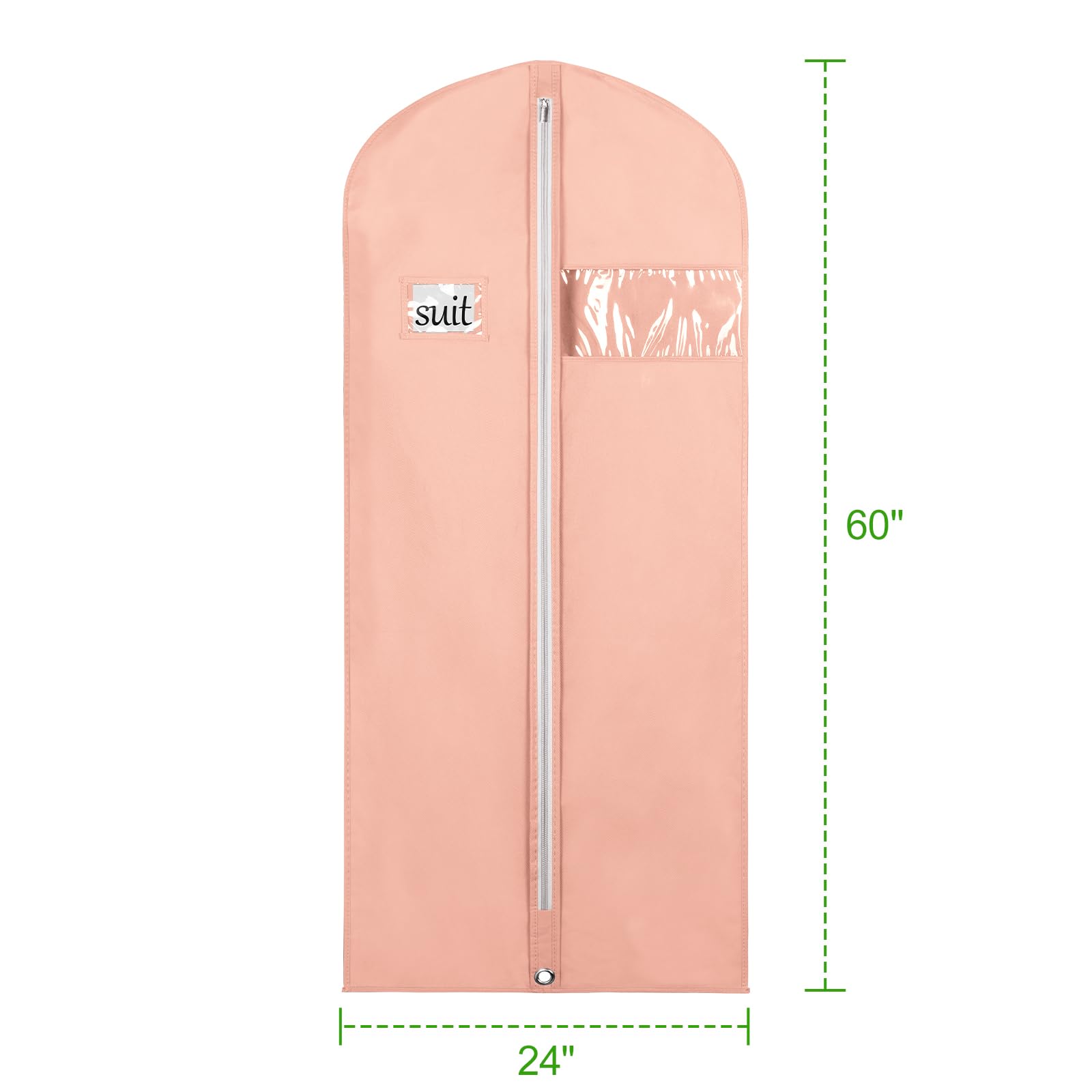 Keegh Garment Bags For Hanging Clothes 60'' (Set Of 6) Dress Garment Bags For Storage Suit Bags For Closet With Zipper And Eye-H