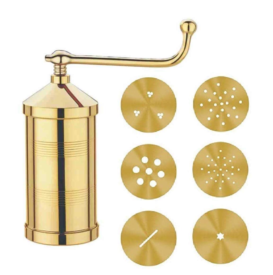 JD Enterprise Classic Pure Brass Sev Chakli Gathiya Sevaia Maker with Removable Bottom Sancha Murukulu Janthikulu Press Machine 