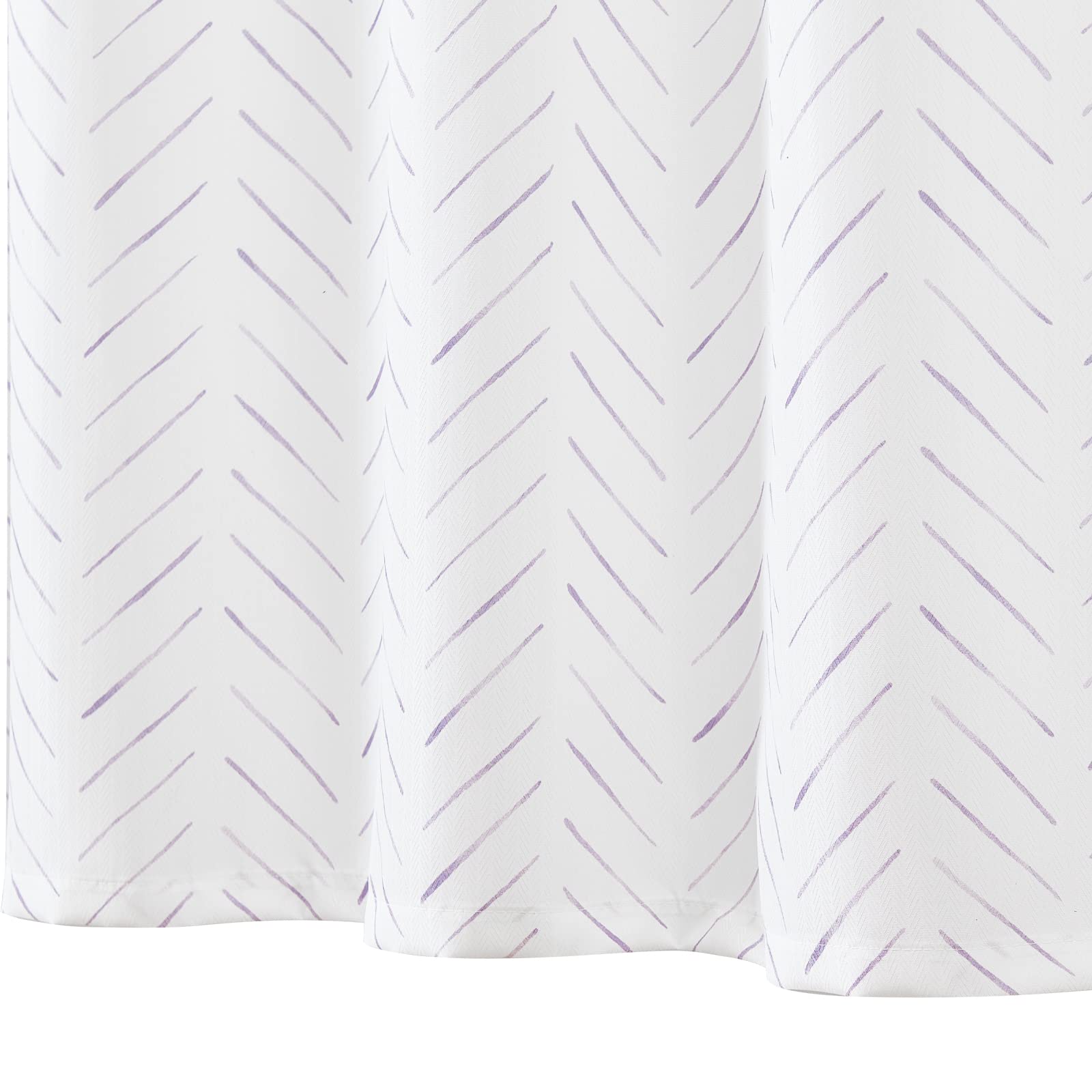 Jinchan Purple And White Shower Curtain Herringbone Fabric Shower Curtain Zig Zag Inky Chevron Farmhouse Shower Curtain Zigzag M