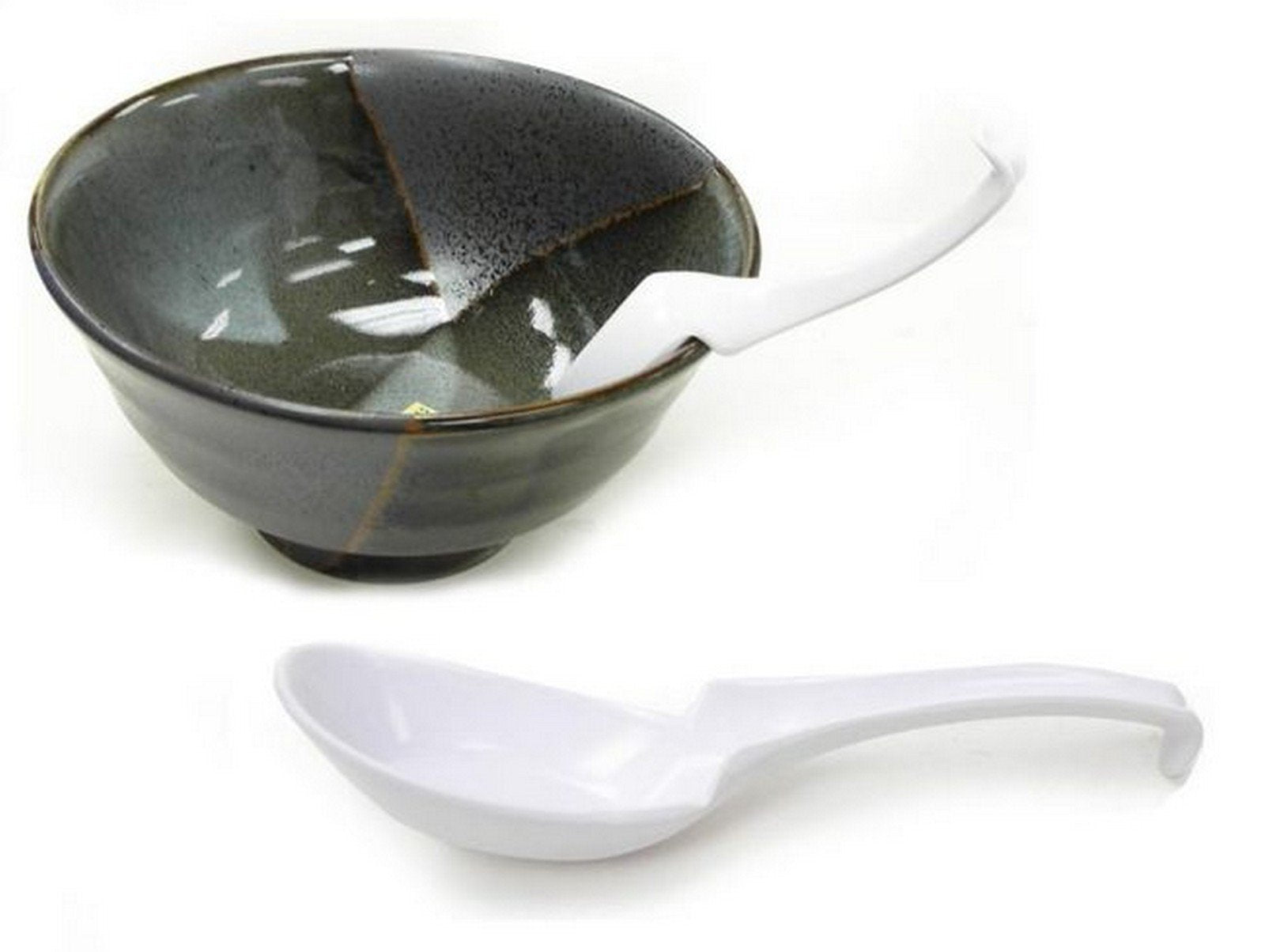 Japanbargain, Melamine Ladle Style Soup Spoons (White)