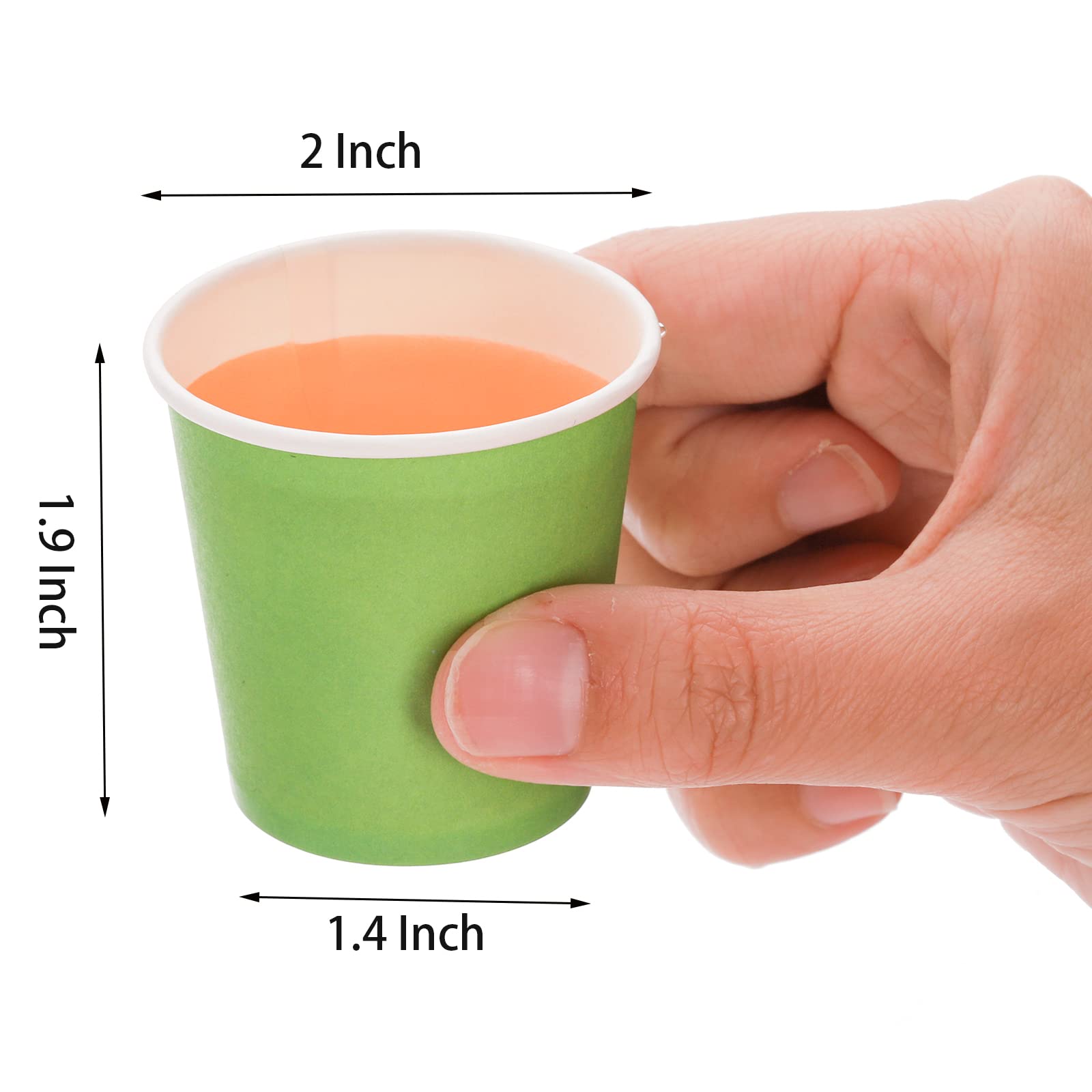 Nicunom 600 Pack 2 Oz Paper Cups, Disposable Bathroom Cups Mouthwash Cups Paper Sampling Cup Disposable Drinking Cup Small Paper