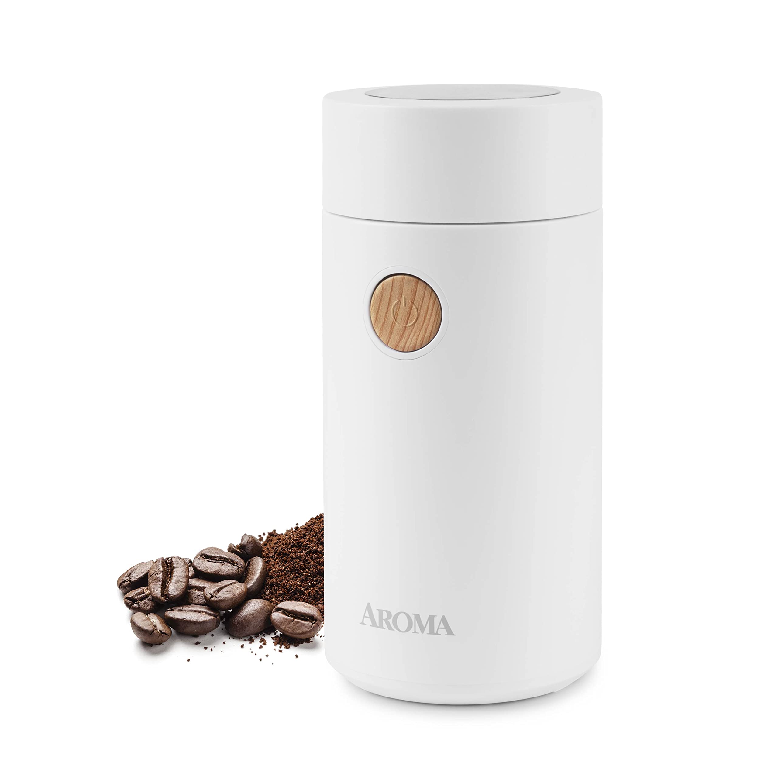 Aroma Housewares Mini Coffee Grinder And Electric Herb Grinder With 304 Stainless Steel Grinding Blades And A See-Through Lid (4