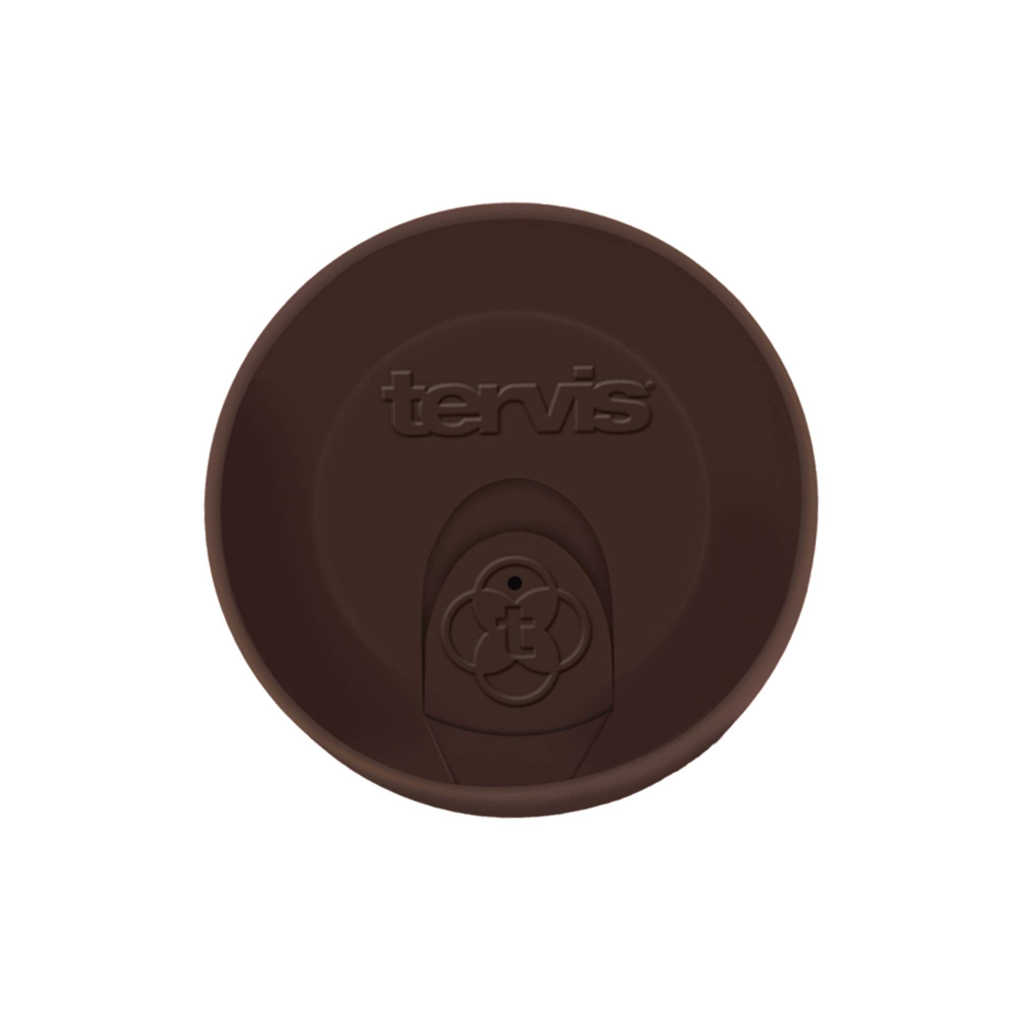 Tervis Travel Lid Made In Usa Double Walled Insulated Tumbler Travel Cup Keeps Drinks Cold & Hot, Fits 16Oz Tumblers, Brown