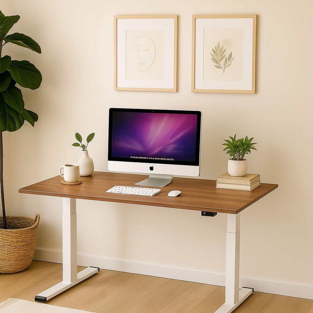 Innowin Think Height Adjustable Table For Office Work | 80Kg Weight Capacity | Advance Memory Present | 3 Years Limited Warranty