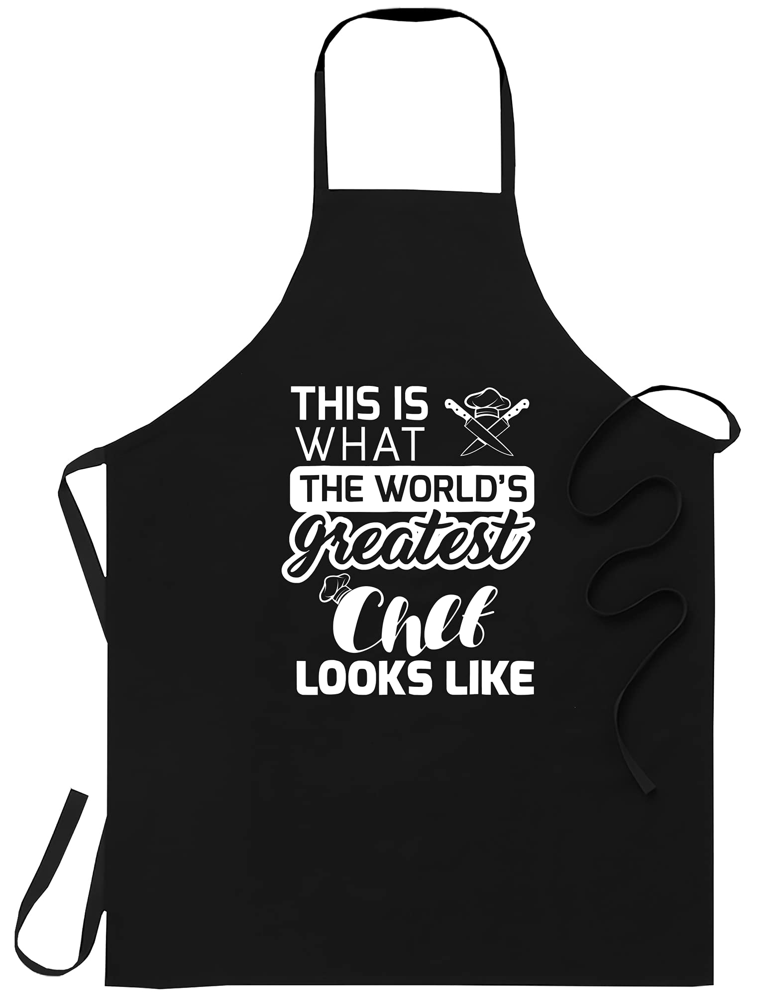 Limesky Apron  Black Cooking Apron  One Size Fits All For Men Women  Worlds Greatest Chef Best Chef Ever