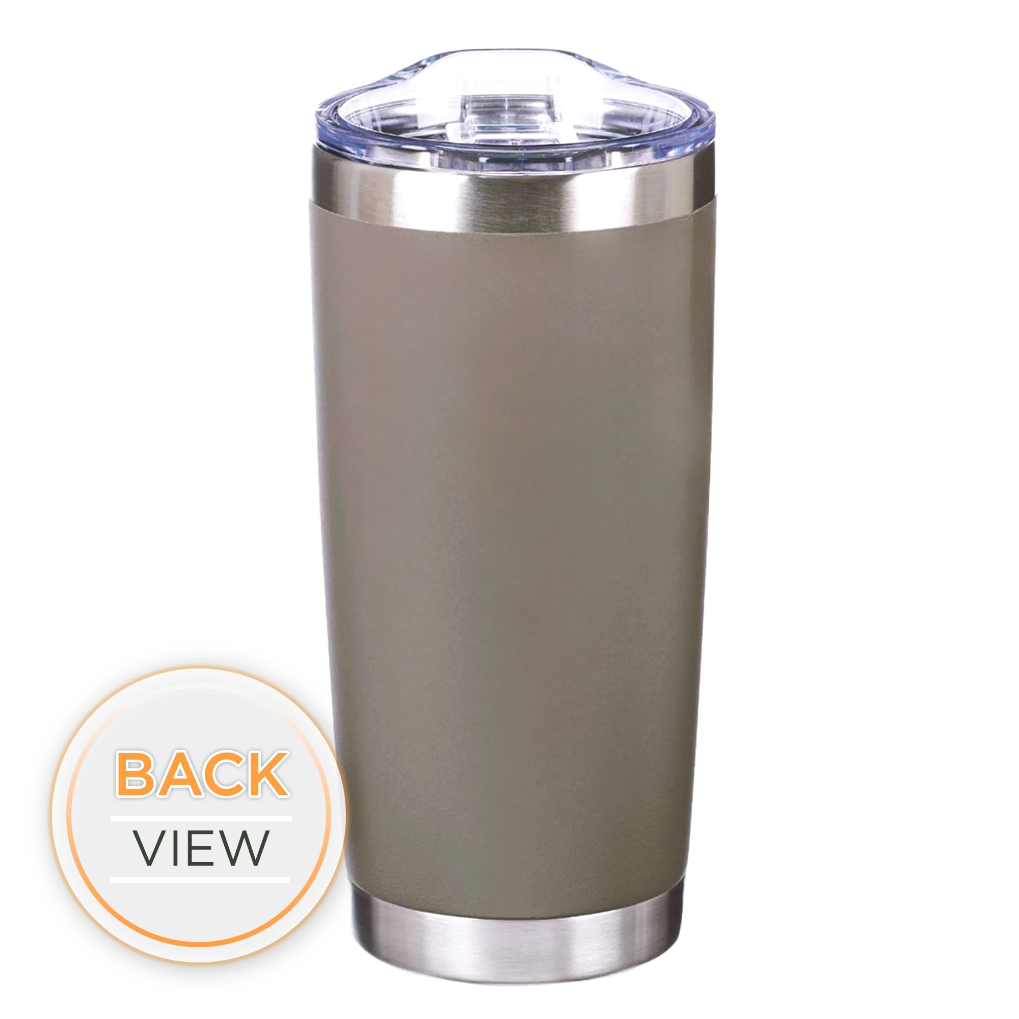 Christian Art Gifts Stainless Steel Double-Wall Vacuum Insulated Travel Mug 18 Oz Gray Tumbler With Retractable Lid For Women An