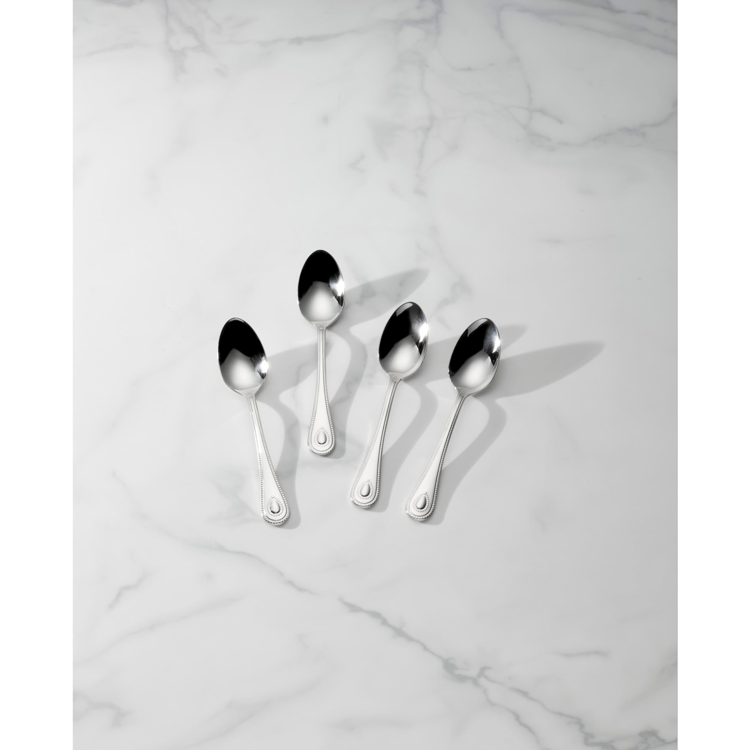 Lenox French Perle Dinner Spoons, Set Of 4, 0.50