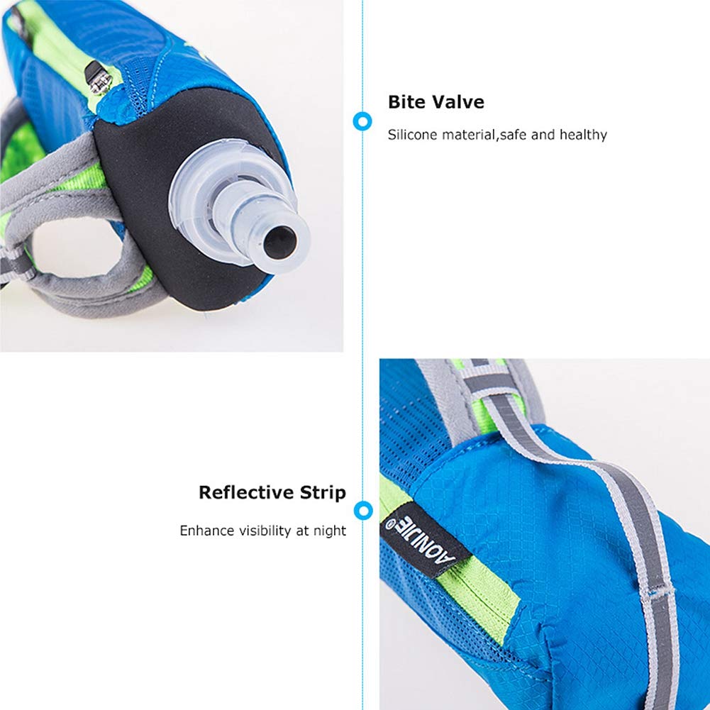 Aonijie Quick Grip Handheld Soft Water Bottle For Running, Hand Strap Hydration Pack With 500Ml Handheld Soft Flask Water Bottle