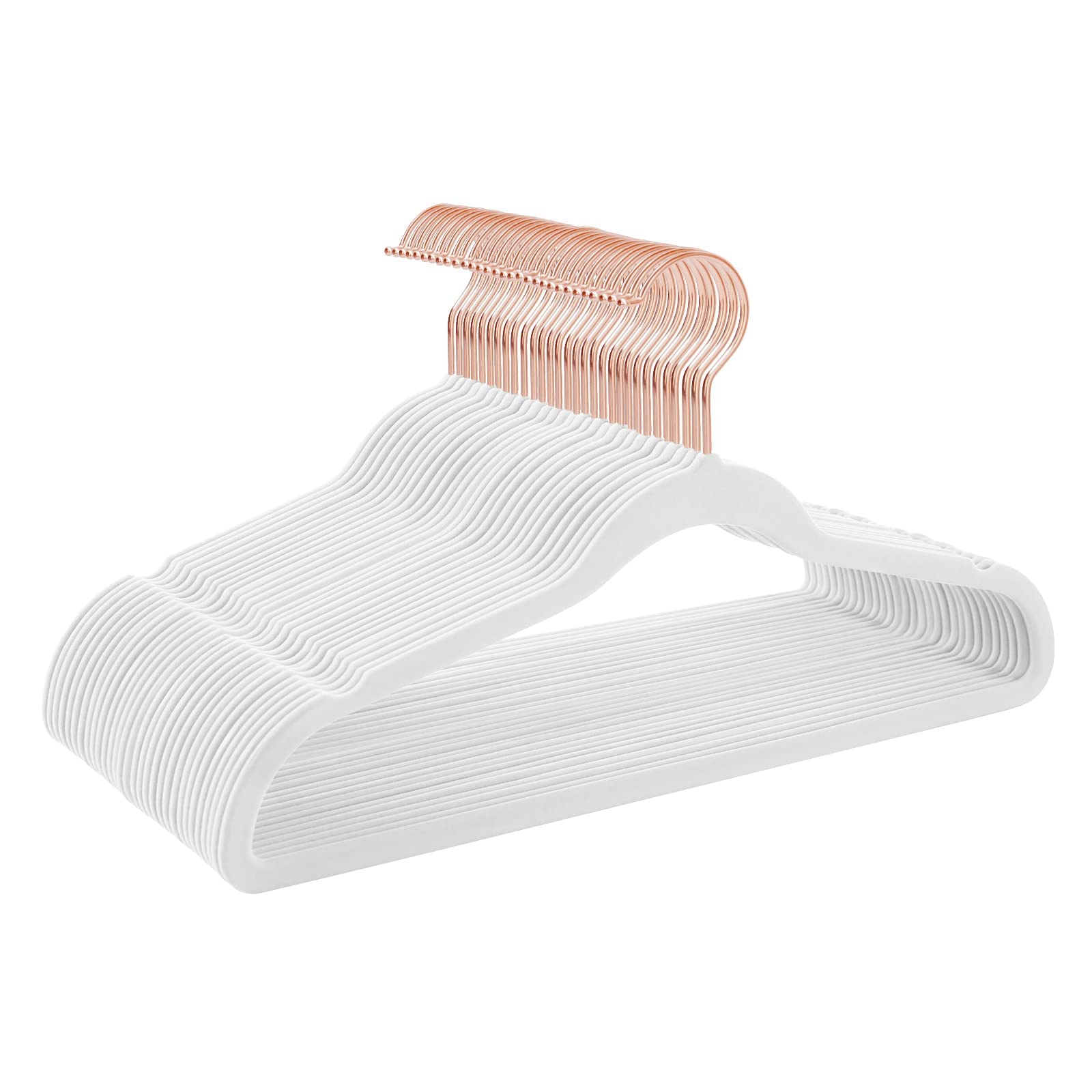 Timmy Hangers Non-Slip Velvet Hangers - Suit Hangers (50-Pack) Ultra Thin Space Saving Coat Hanger And Heavy Duty Clothes Hanger