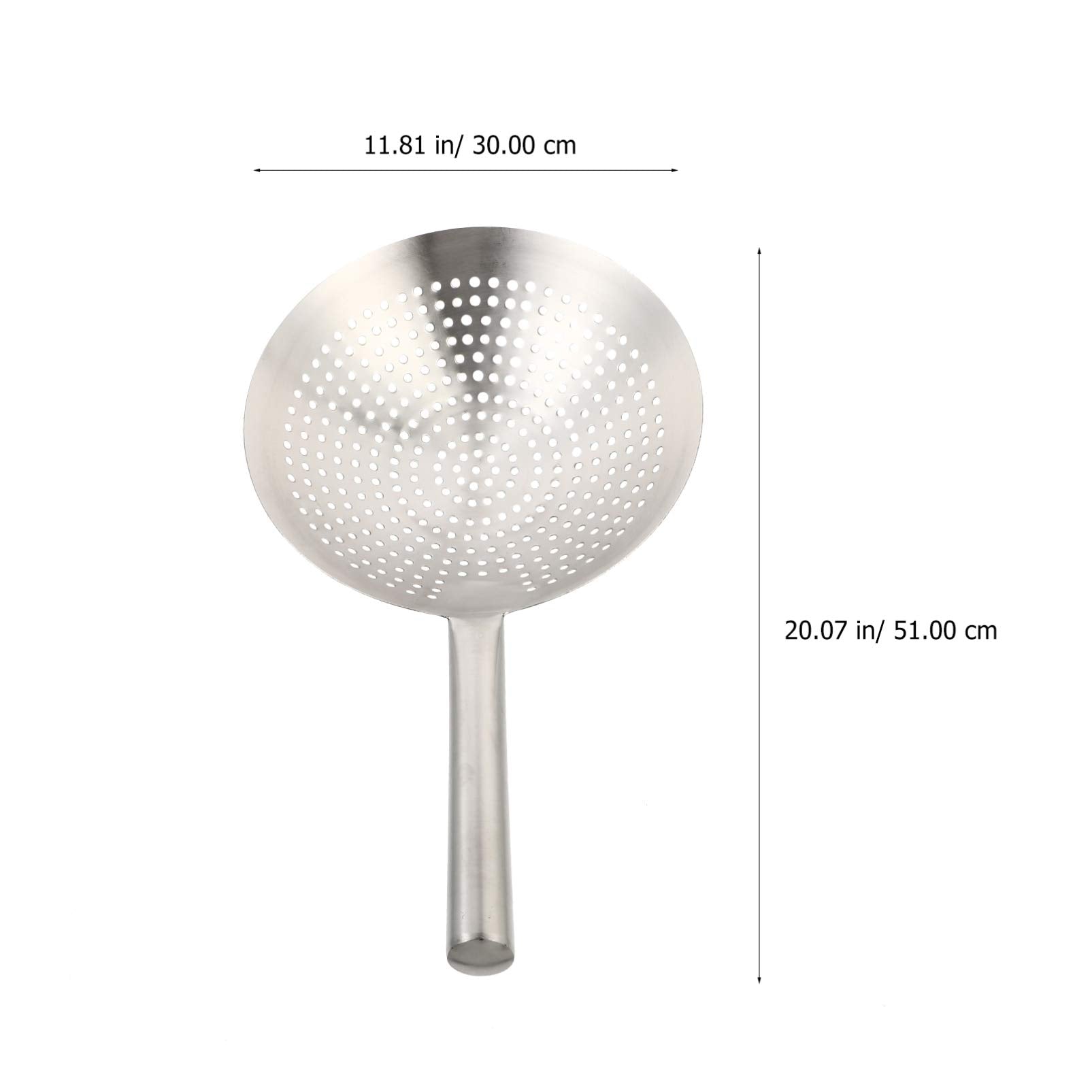 Yardwe Pasta Strainer Stainless Steel Skimmer Spoon Slotted Strainer Ladle Fine Mesh Wire Oil Filter Mandarin Colander Scoop For