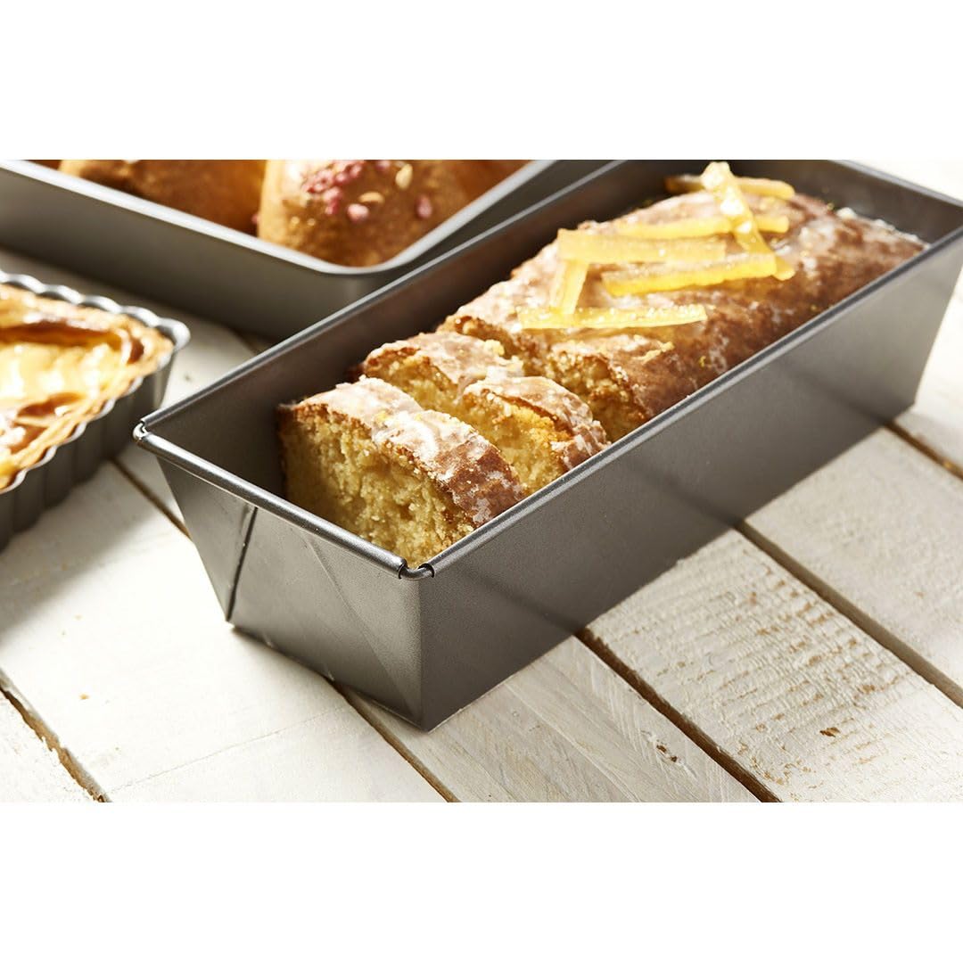 De Buyer Rectangular Nonstick Cake/Bread Mold - 10    - Perfect For Traditional Cakes & Loaves - Easy To Use & Clean - Pfoa Free