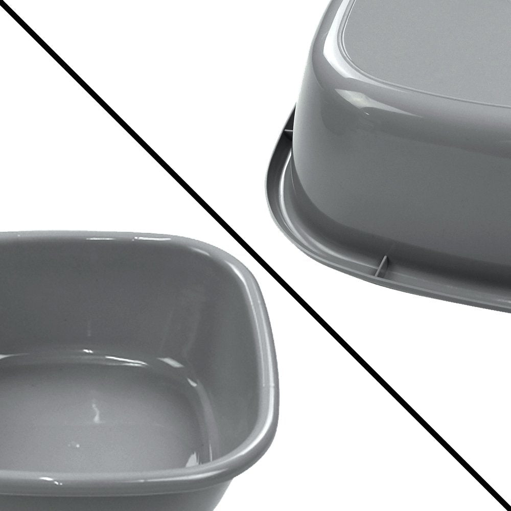 Begale 10 Quart Wash Basin, Set Of 4 (Gray)