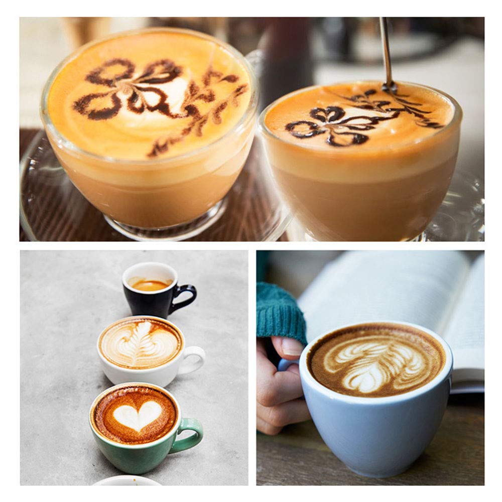 Pzrt Coffee Latte Art Pen Stainless Steel Cappuccino Latte Coffee Decorative Art Pen Fancy Cafe Tool, Gold
