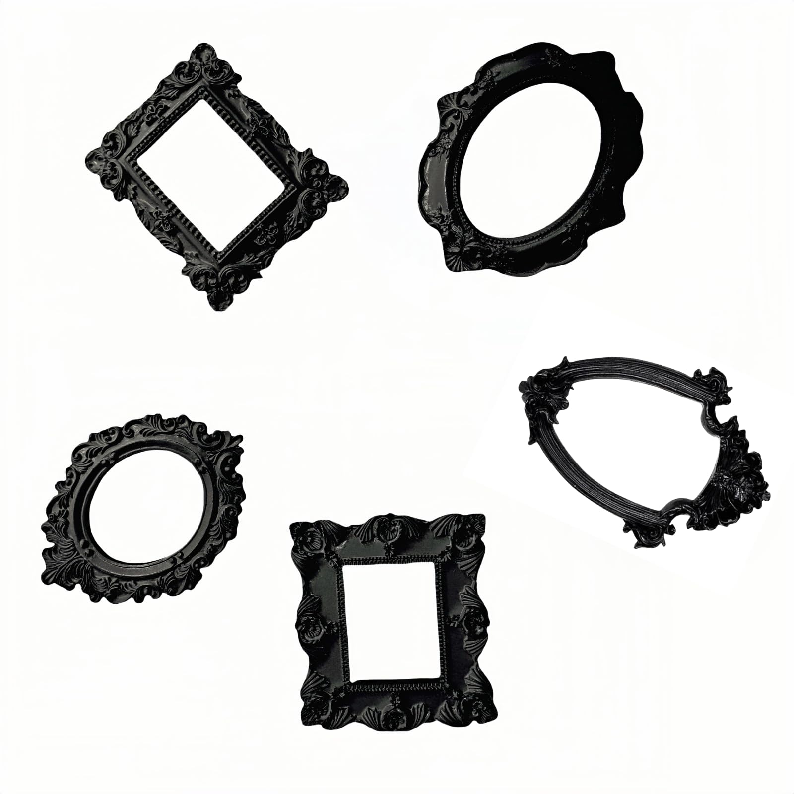 ERESGREAT Vintage Picture Frame Resin Wall Hanging Photo Frame Antique Picture Frame Table Top Jewelry Display Frame Christmas H