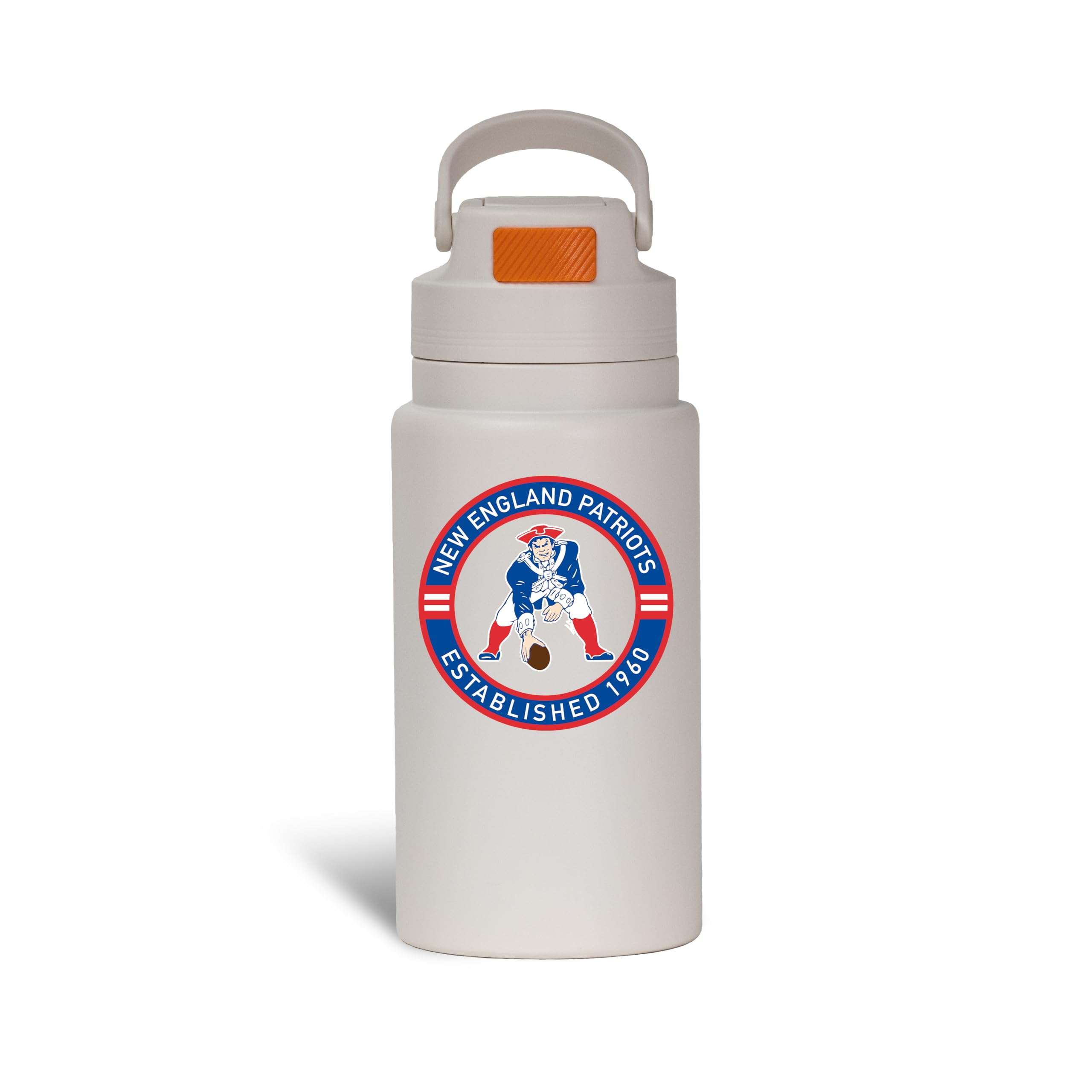 The Memory Company Officially Licensed 26oz Water Bottle with Flip Up Lid, New England Patriots