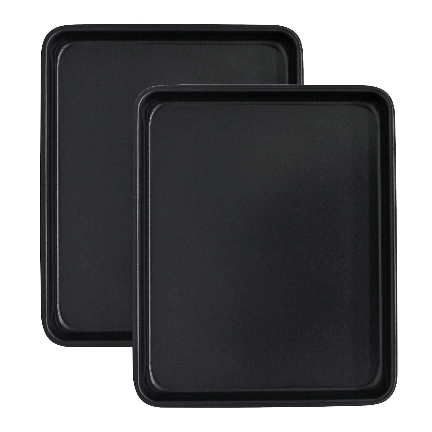 Toaster Oven Pans Set Of 2, Shinsin 11-Inch Nonstick Baking Sheet Pans And Trays, 1/8 Thicker Replacement Small Baking Tray Acce