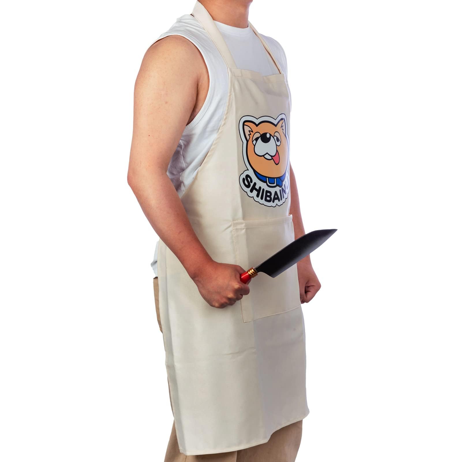 Evere The Way Of The Househusband Apron - Anime Gokushufudo Cute Shiba Inu Printed Cooking Cosplay Costume