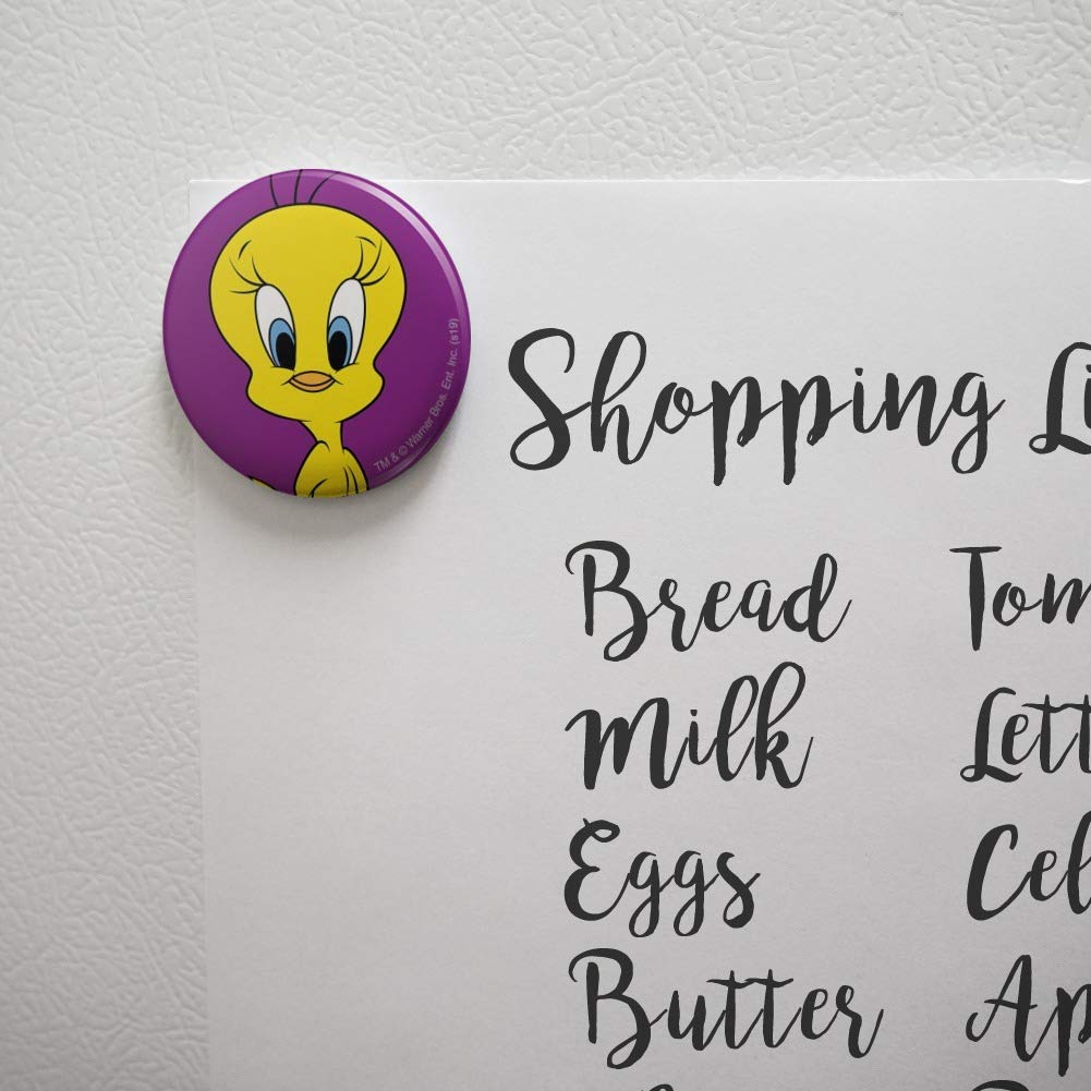 Looney Tunes Tweety Bird Kitchen Refrigerator Locker Button Magnet
