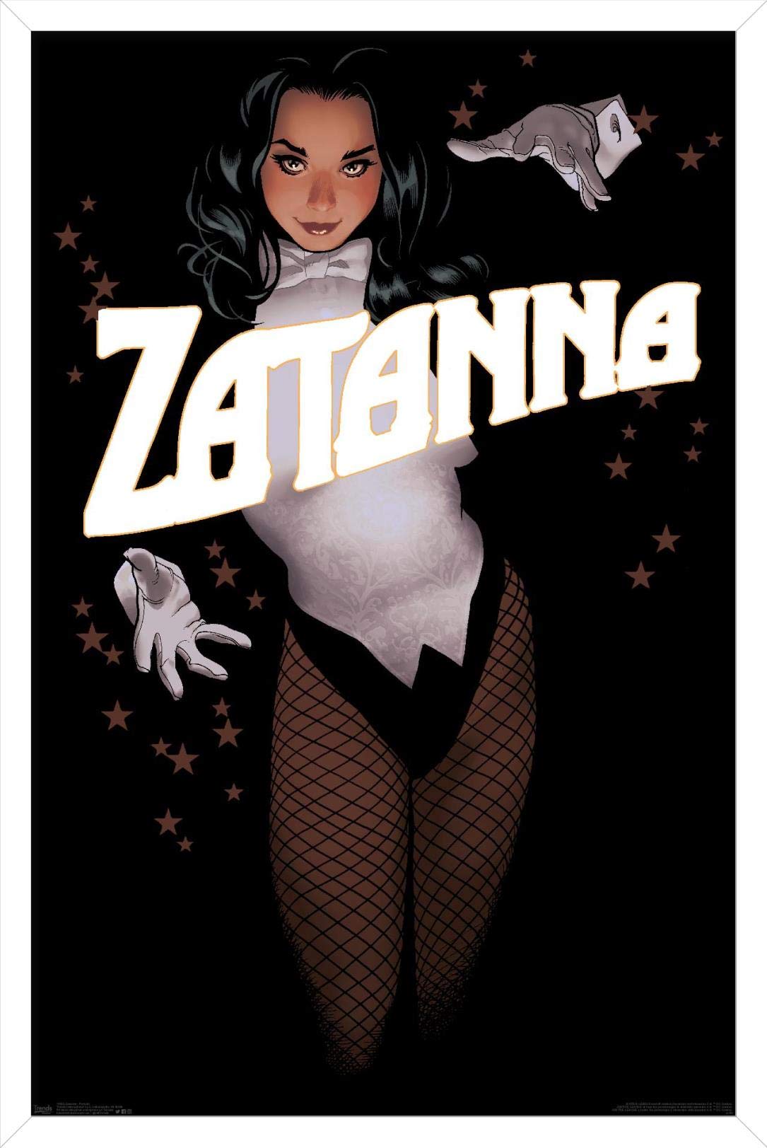 Trends International Dc Comics - Zantanna - Alex Ross Portrait Wall Poster, 14.725'' X 22.375'', White Framed Version