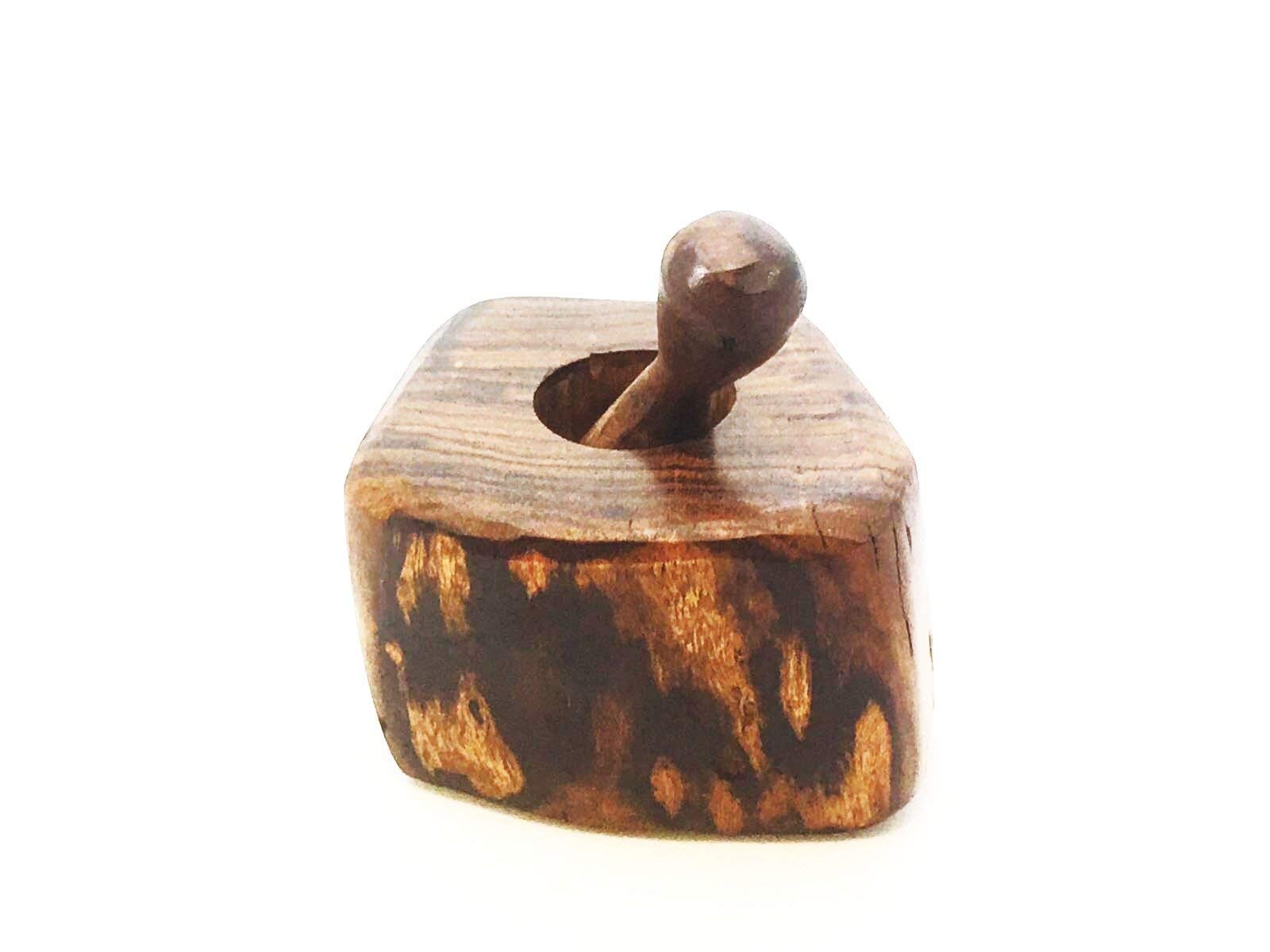 Iecap Llc Wood Pepper Grinder - Kitchen Ironwood Wooden Mill, Size: Length - 4 Inches, Width - 3.5 Inches, Height - 4.5 Inches.