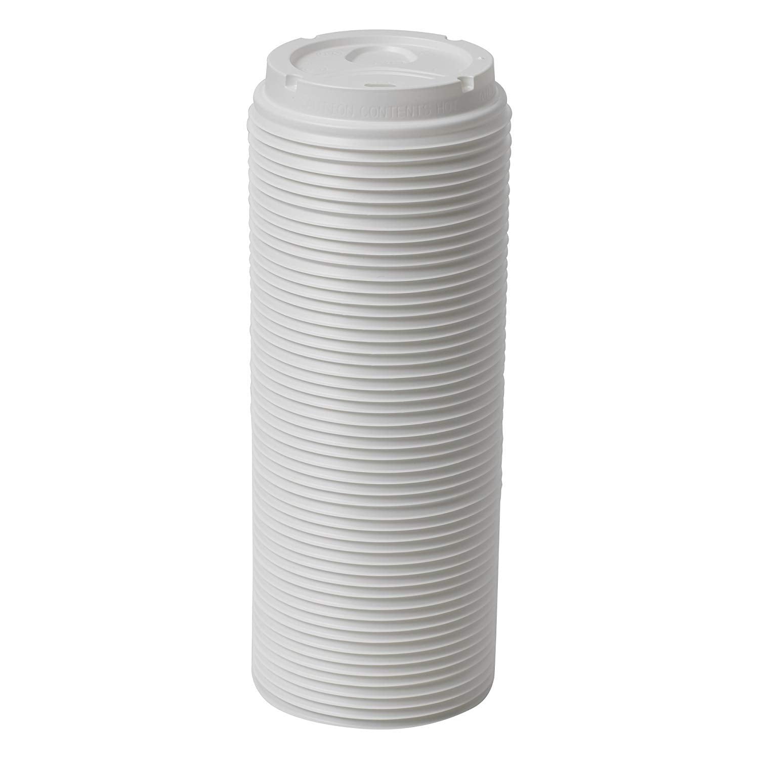 Duracasa Dixie Perfectouch Wisesize Coffee Design Insulated Paper Cup, 12Oz Cups, Lids Drinking/Stirring Straws Bundle (12 Oz, 5
