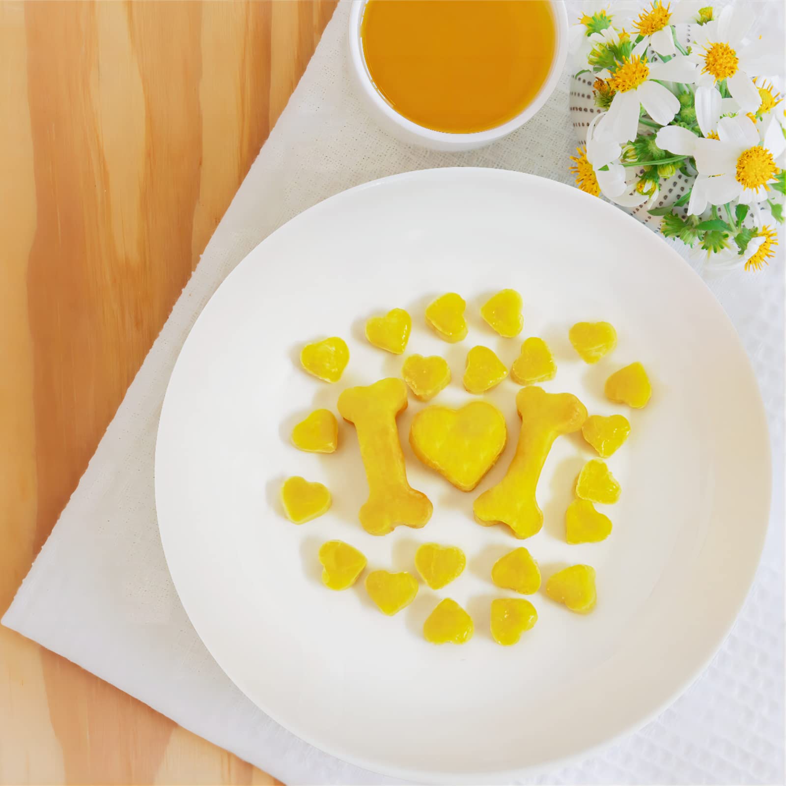 Sofliym Heart Silicone Candy Molds With Scraper - Mini Heart Silicone Molds For Chocolate, Hard Candy, Homemade Treats(1 Pcs Min