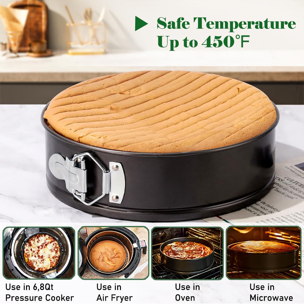7 Inch Springform Pan For Instant Pot 6, 8 Qt Pressure Cooker 50Pcs Parchment Paper Baking Mold Round Leakproof Nonstick Removab