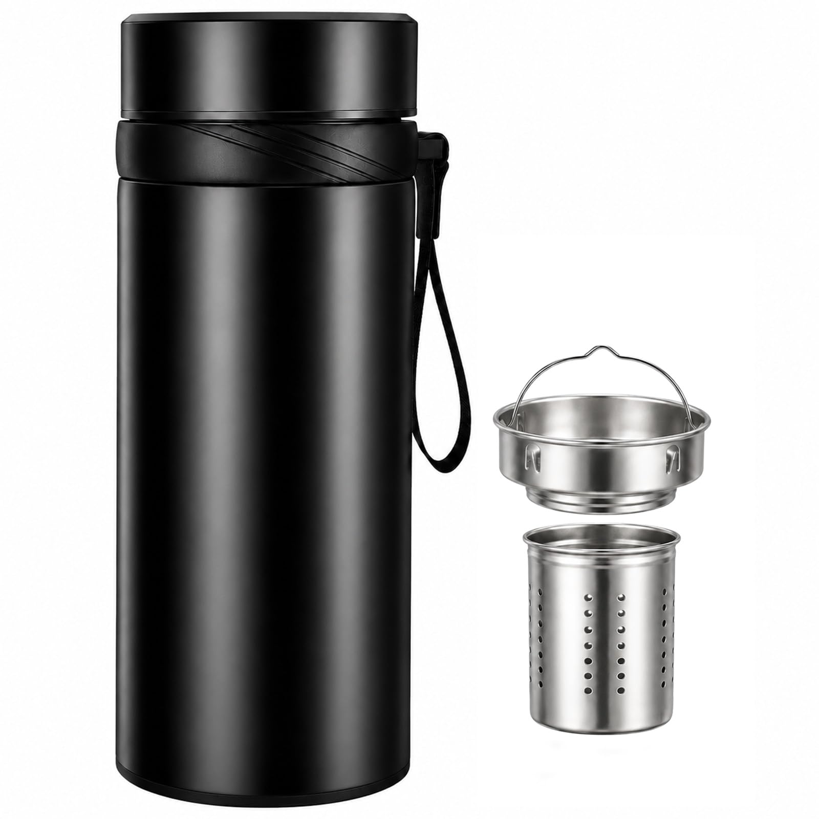 PARACITY Tea Infuser Bottle, Insulated Water Bottle with Tea Strainer