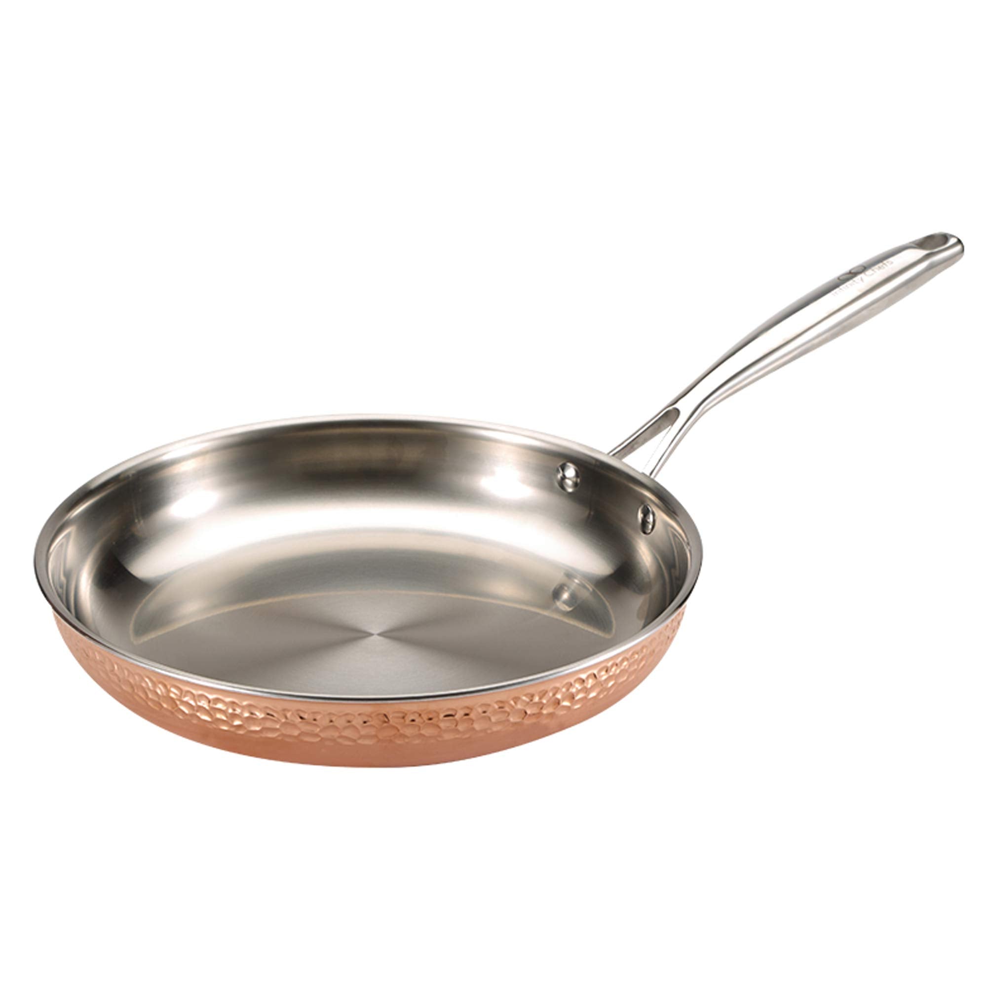 Bergner BGIC-3660 Infinity Chefs De Lux 20 cm Copper Tri-Ply Fry Pan | Stainless Steel | Copper Hammer Finish