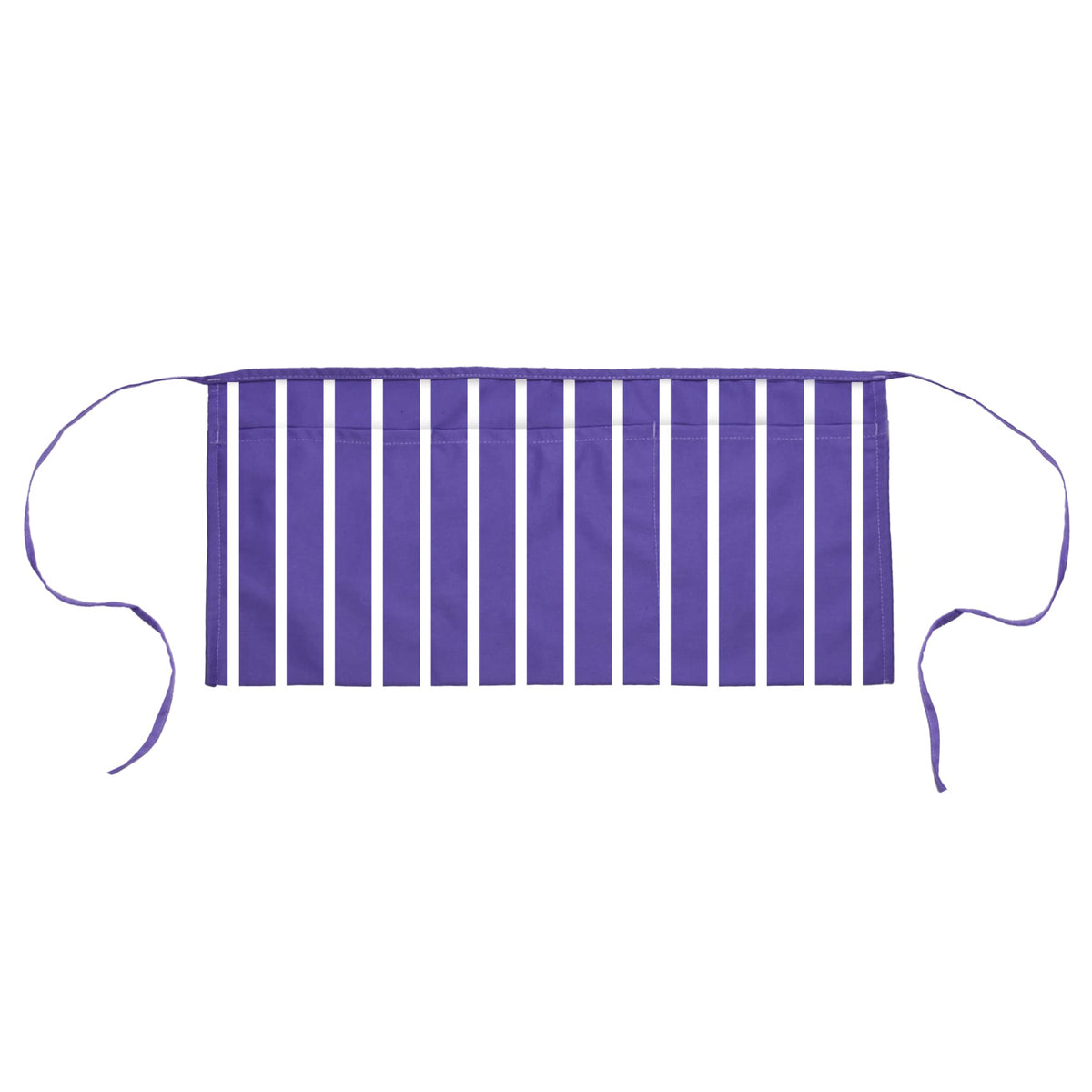 Dalix Waist Aprons Commercial Restaurant Home Bib Spun Poly Cotton Kitchen Pinstripe Purple