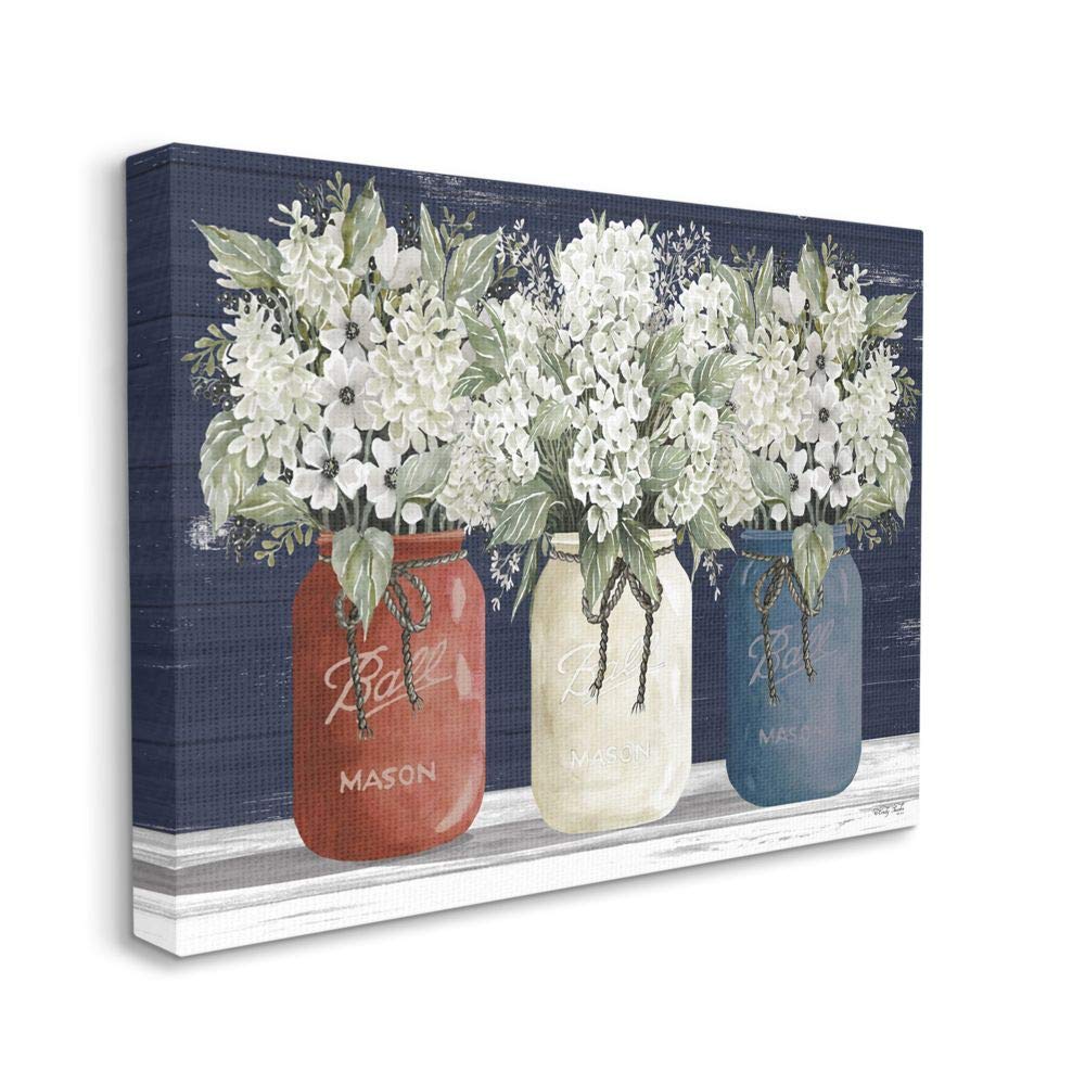 Stupell Industries Americana Floral Bouquets Rustic Flowers Country Pride, Canvas, 16X20