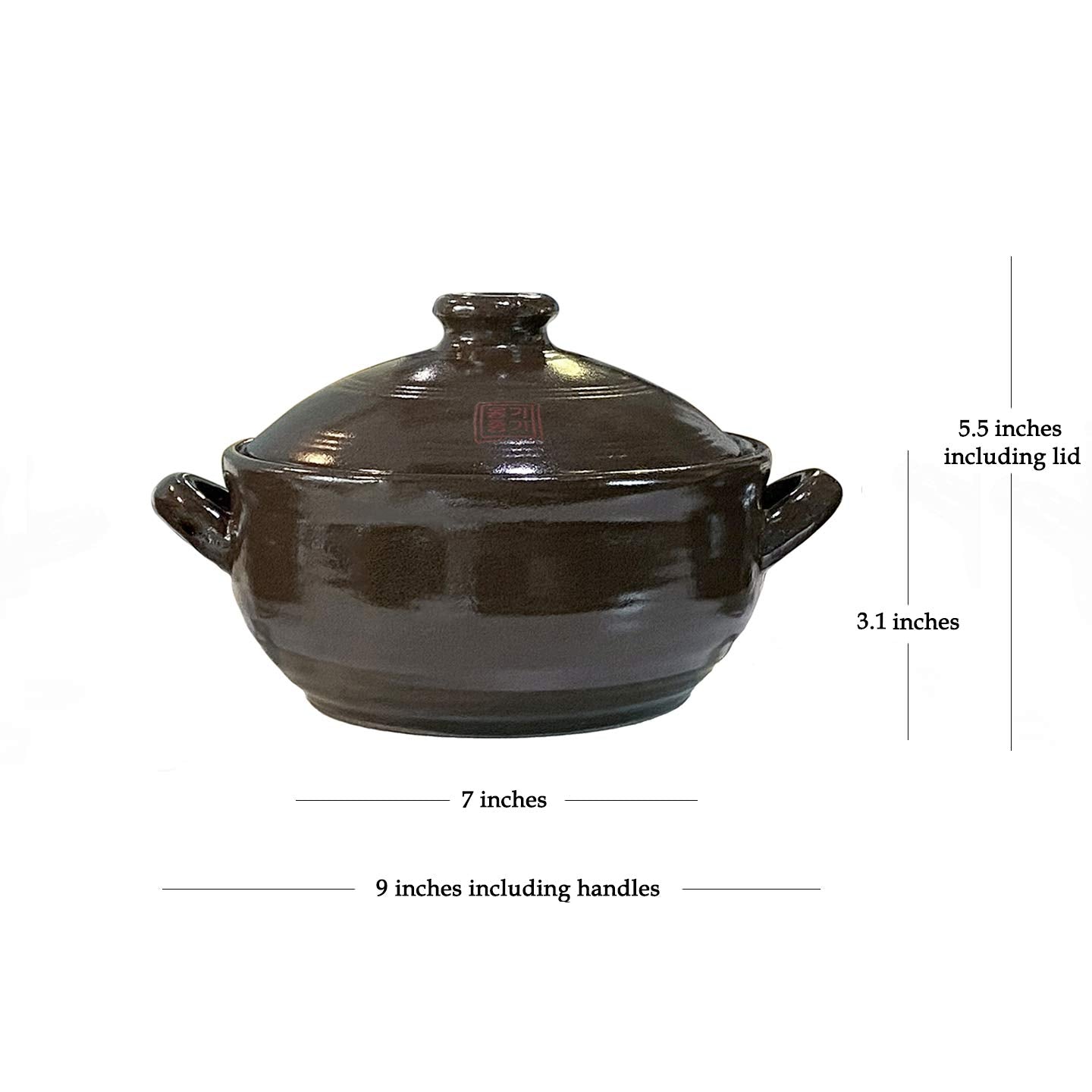 Onggijonggi Korean Earthenware Clay Hot Pot (1100Ml)