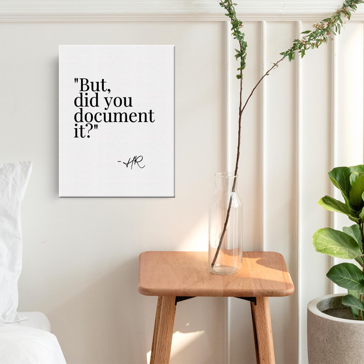 Human Resources Office Decor Canvas Wall Art Framed Hr Manager Director Gift Paintings Canvas Prints Hr Gifts For Coworkers Post