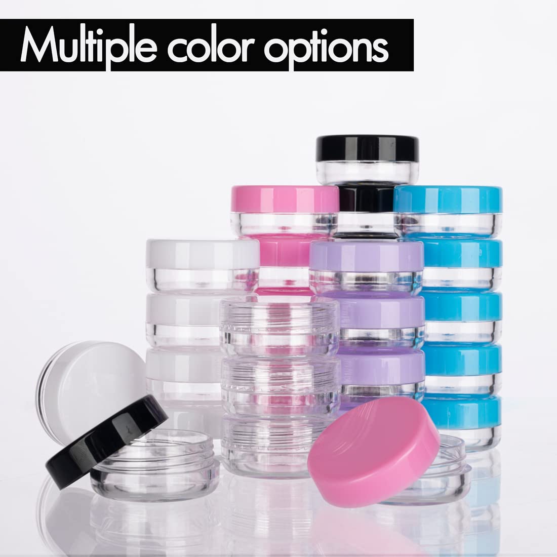 3 Gram Sample Containers With Lids, 200 Count Tiny Sample Jars, Empty Lip Balm Containers, Mini Cosmetic Containers With Lids, M