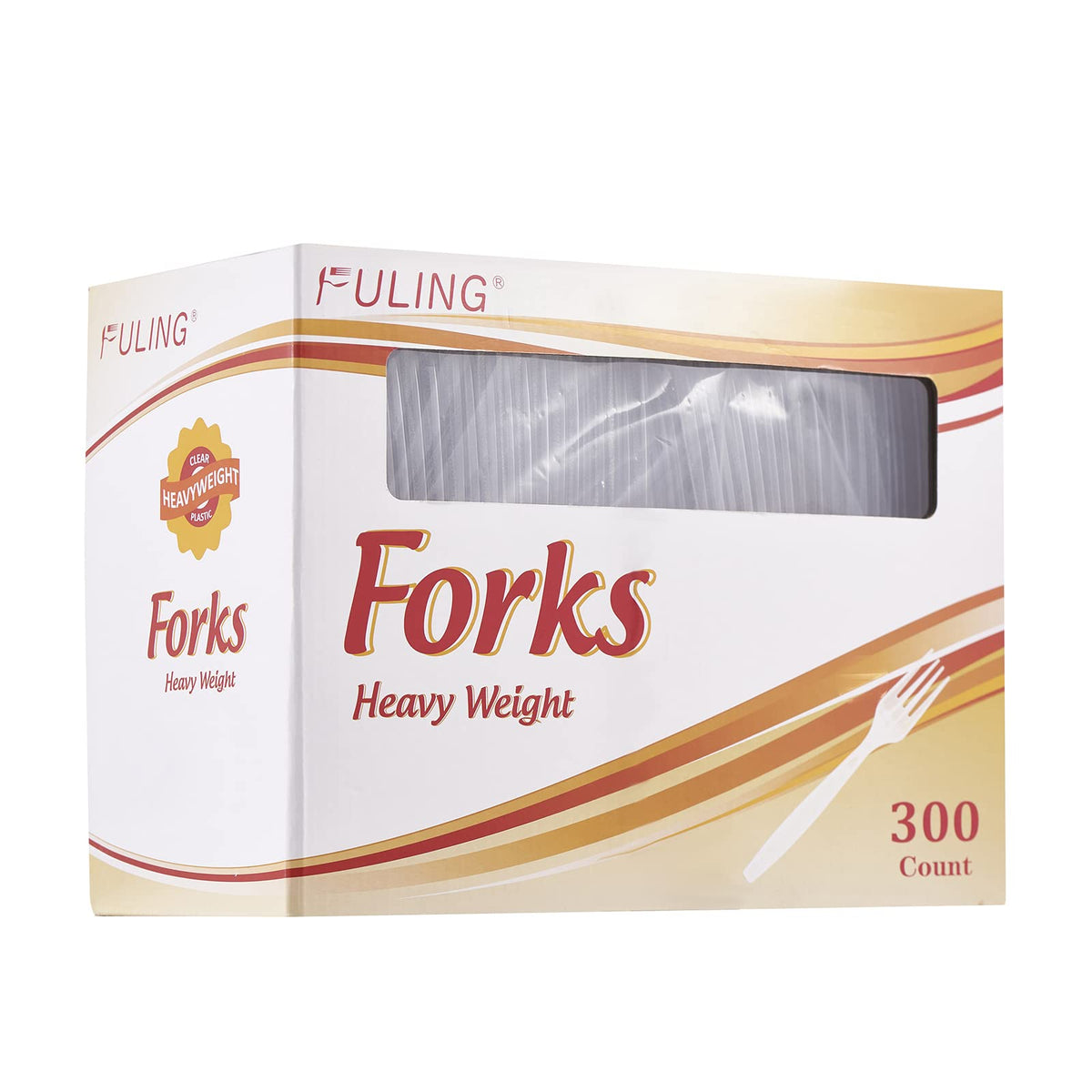 300 Crystal Clear Plastic Forks Heavy Duty Silverware Set Disposable Cutlery Fancy Serving Utensils Elegant Flatware Bulk Premiu