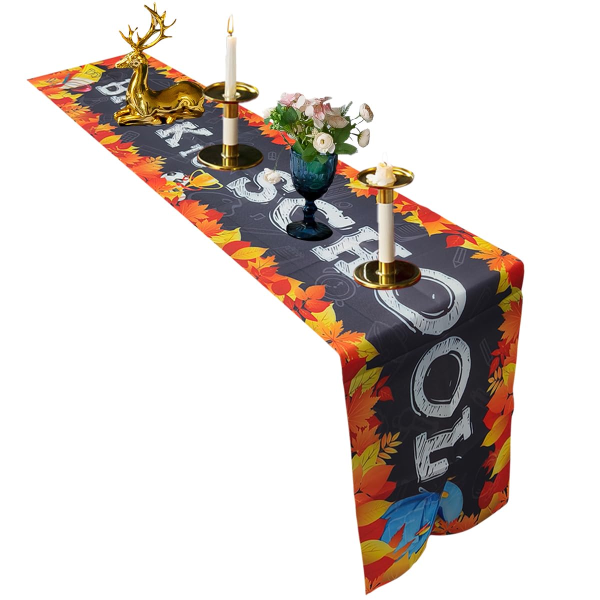 Back To School Table Runner 14X72'' Back To School Table Runner For Indoor Welcome To School Table Runner Decor Coffee Tabletop