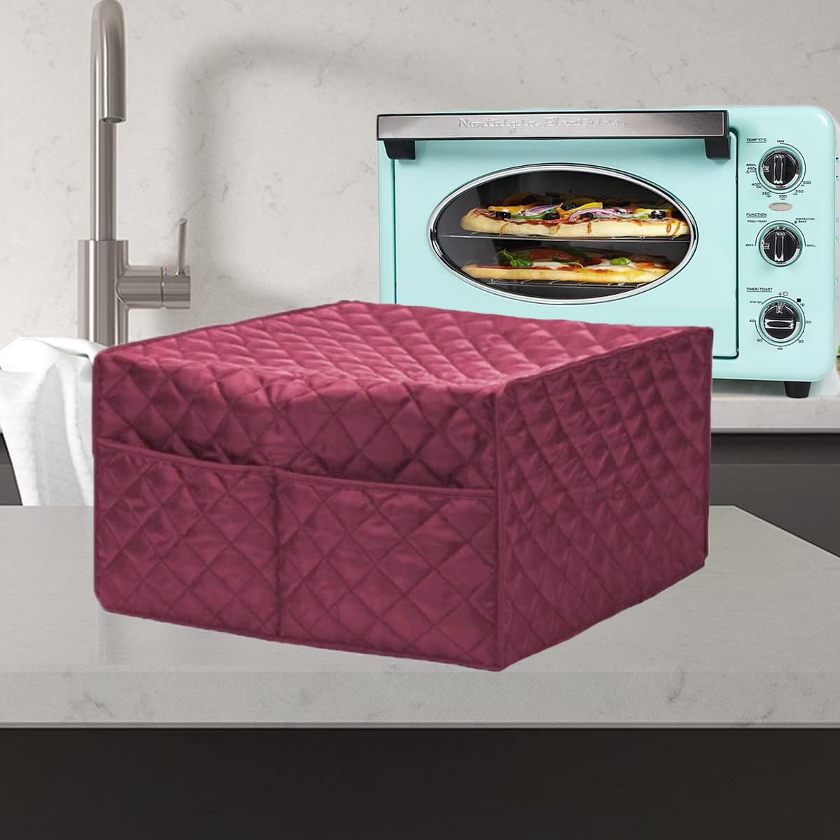 Becony Convection Toaster Oven Cover - Smart Microwave Oven Protector Waterproof Dustproof And Stain Resistant,Outdoor Kitchen A