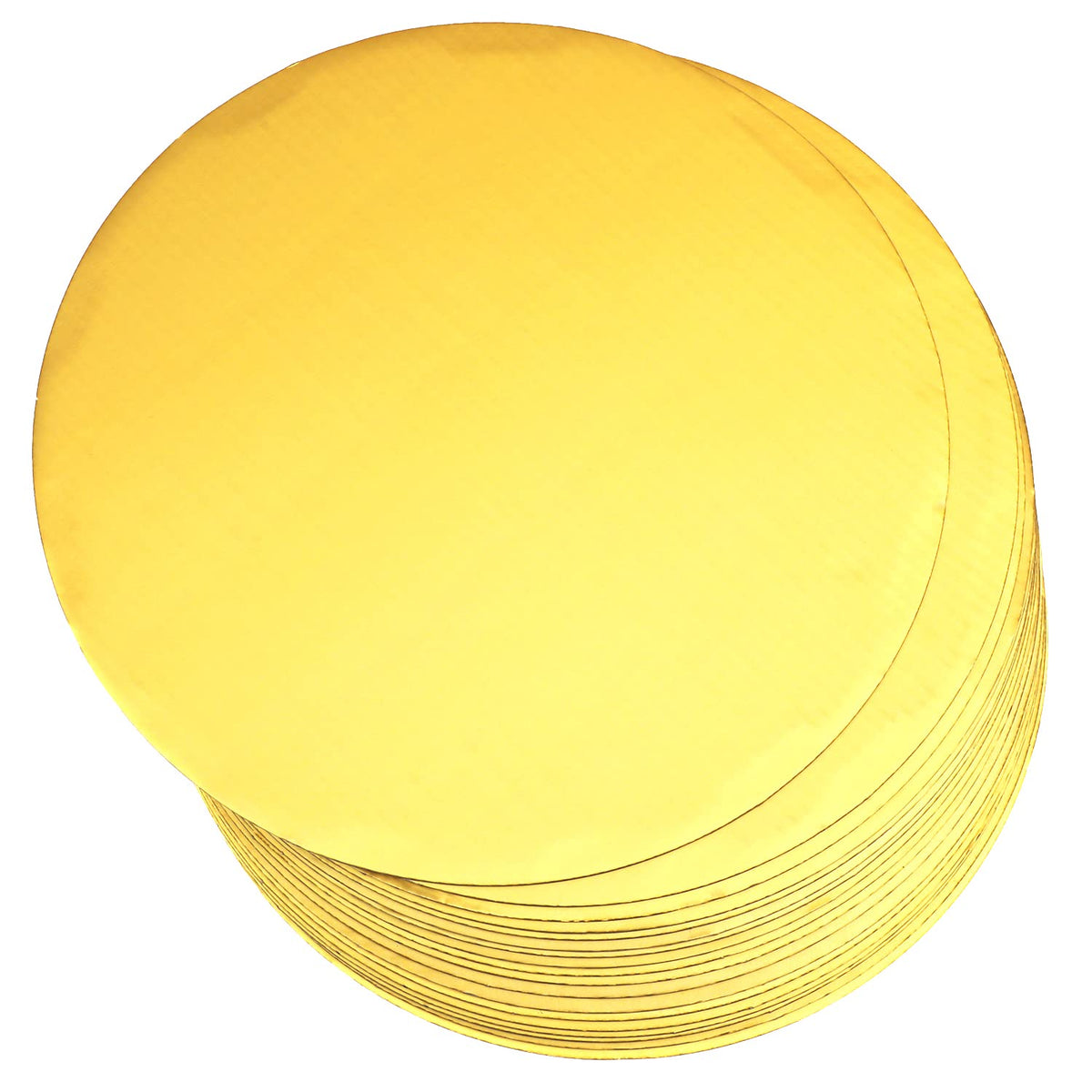 Qiqee 8 Inch Gold Cake Boards Round 40-Packs Circles Rounds Base Food-Grade Cardboard Cake Plate(Thinner But Stronger)