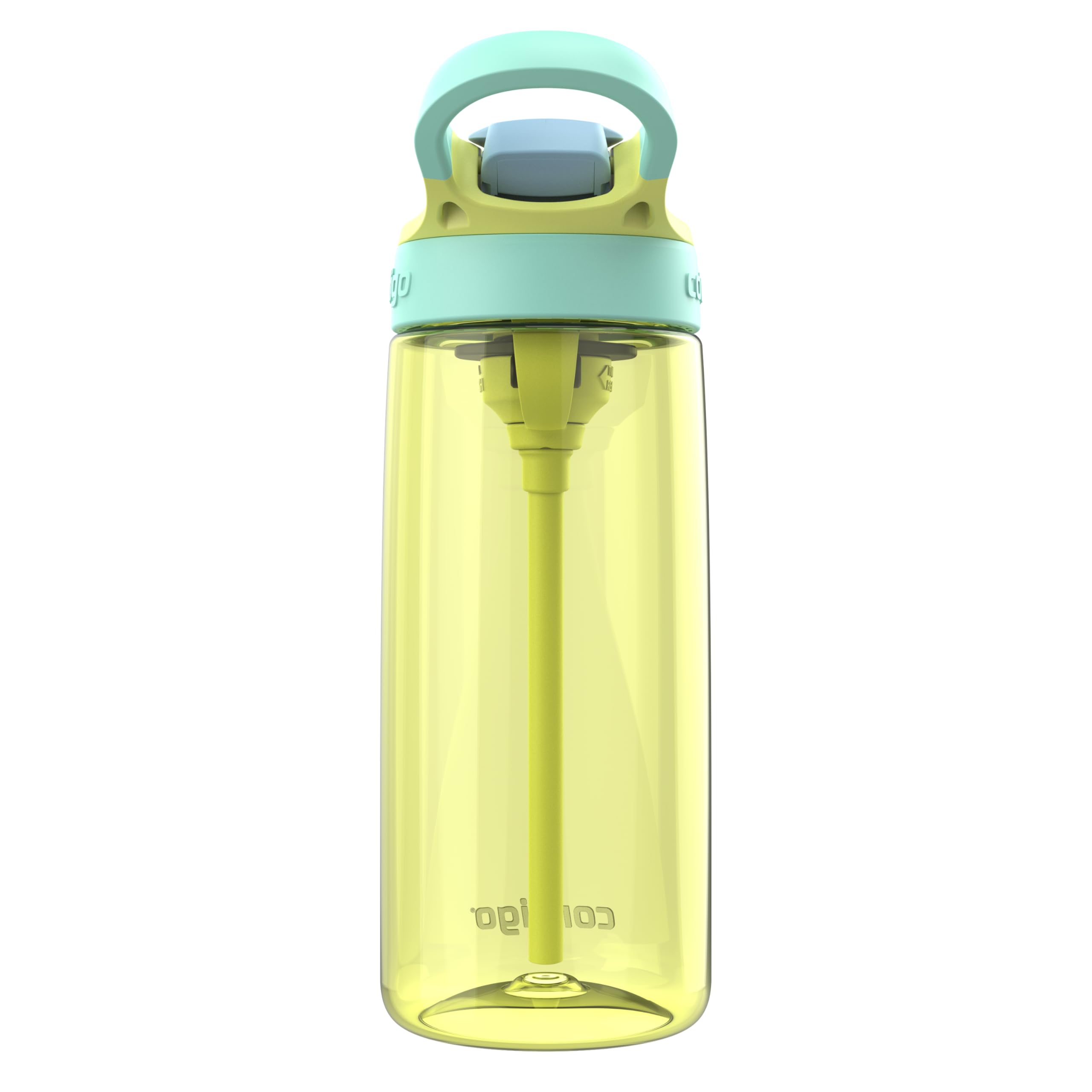 Contigo Kids AUTOSPOUT Water Bottle, 20oz, Limelight, Cleanable Plastic, Model 2198491